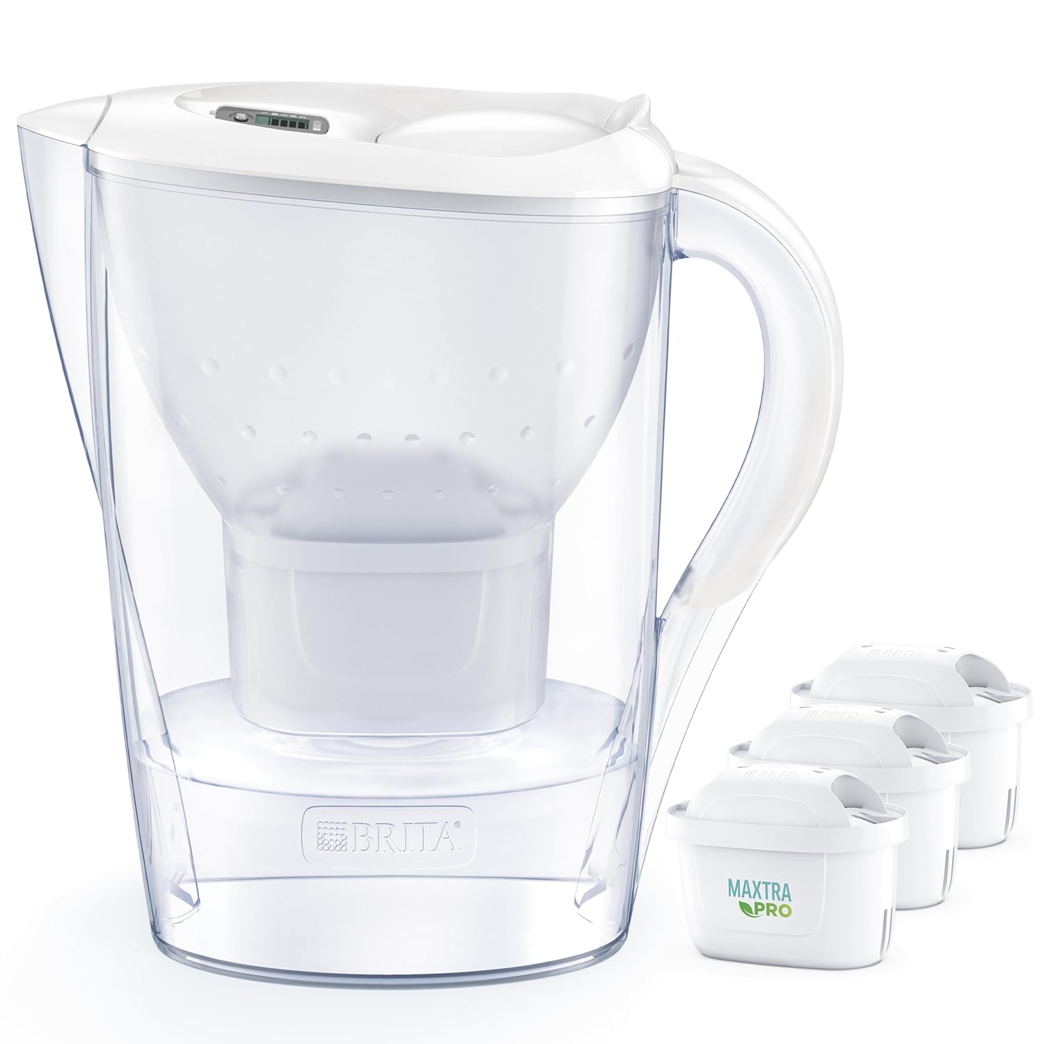 Brita Filter jug Marella +3 Maxtra Pro PP White Polypropylene 2.4 L 150 l