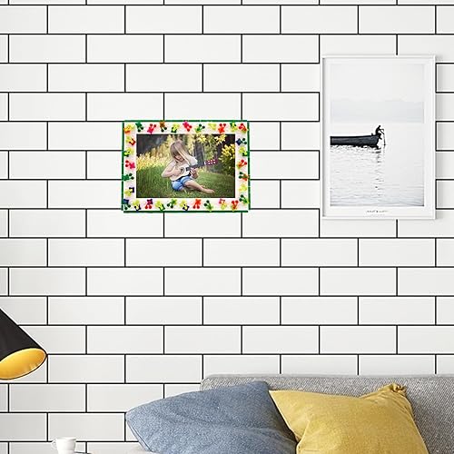 Miniatura 10 de NIETEIN Marco de fotos de dinosaurio lindo para niños, divertido bloque de construcción para niños, kit de creación de marcos de fotos para