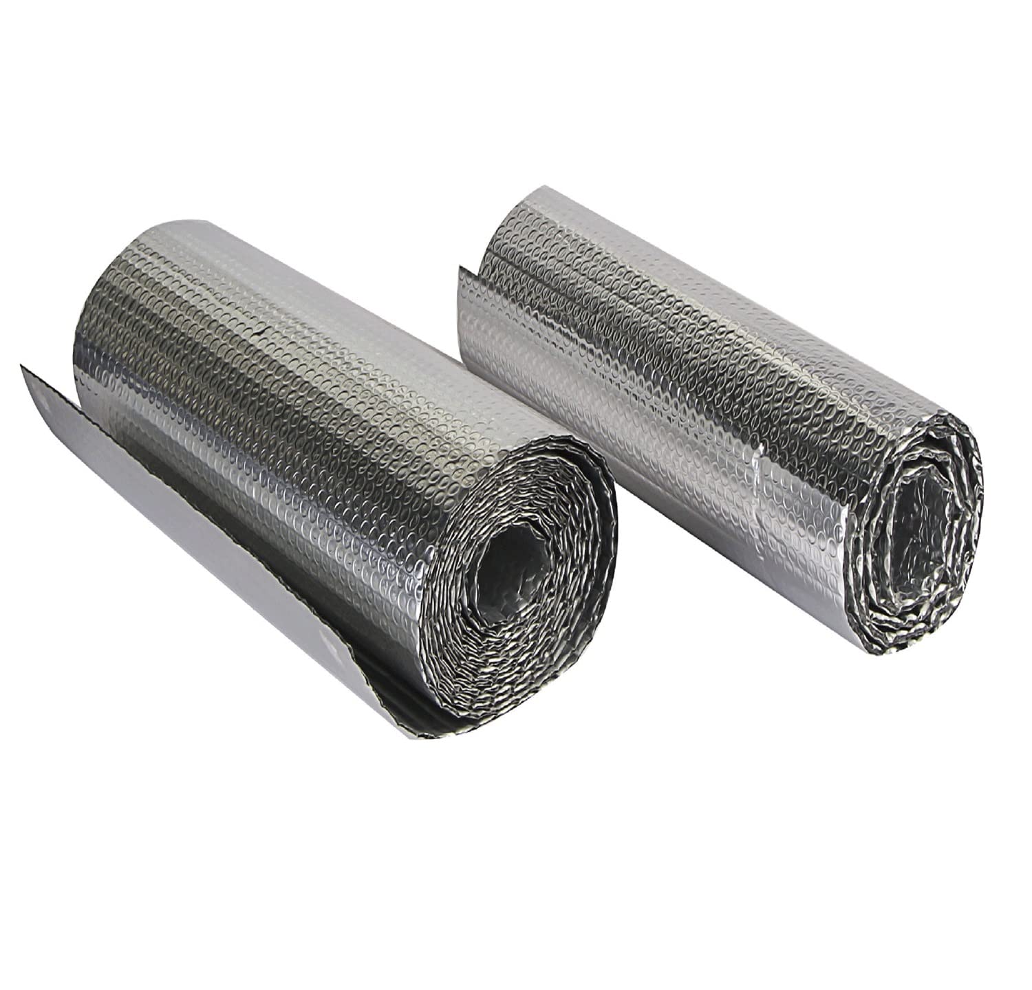 Lnsulation Heizkörper, Isolierung, Aluminium, Doppel-Al-Heizkörper-Reflektorfolie, Blasenfolie, Isolierung, doppelte Aluminiumschicht, Luftpolsterfolie, Isolierrolle (1 x 10 m)