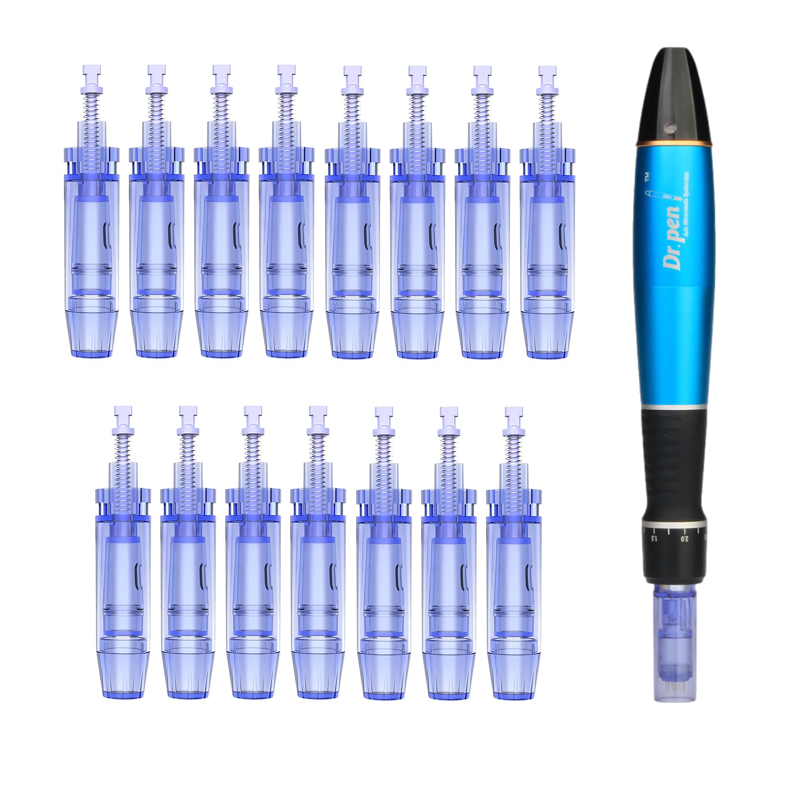 Dr. pen Ultima A1 Cartridges 9-Pin – 15 Stück Ersatzpatronen für Hautpflege – Authentische Dr. pen Einwegkartuschen (15 Stück, 9-Pin für A1)