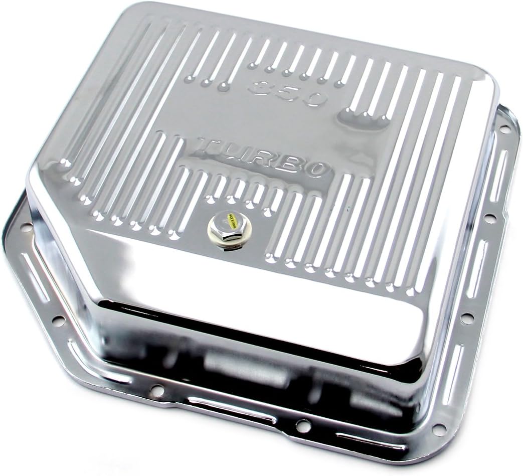 Speedmaster PCE221.1002 Turbo TH350 Deep Transmission Oil Pan Chrome Finned