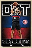 Vista 11 de NBA Detroit Pistons - Póster de pared de Cade Cunningham 23, 22.4 pulgadas de largo x 14.7 pulgadas de ancho, versión premium sin marco