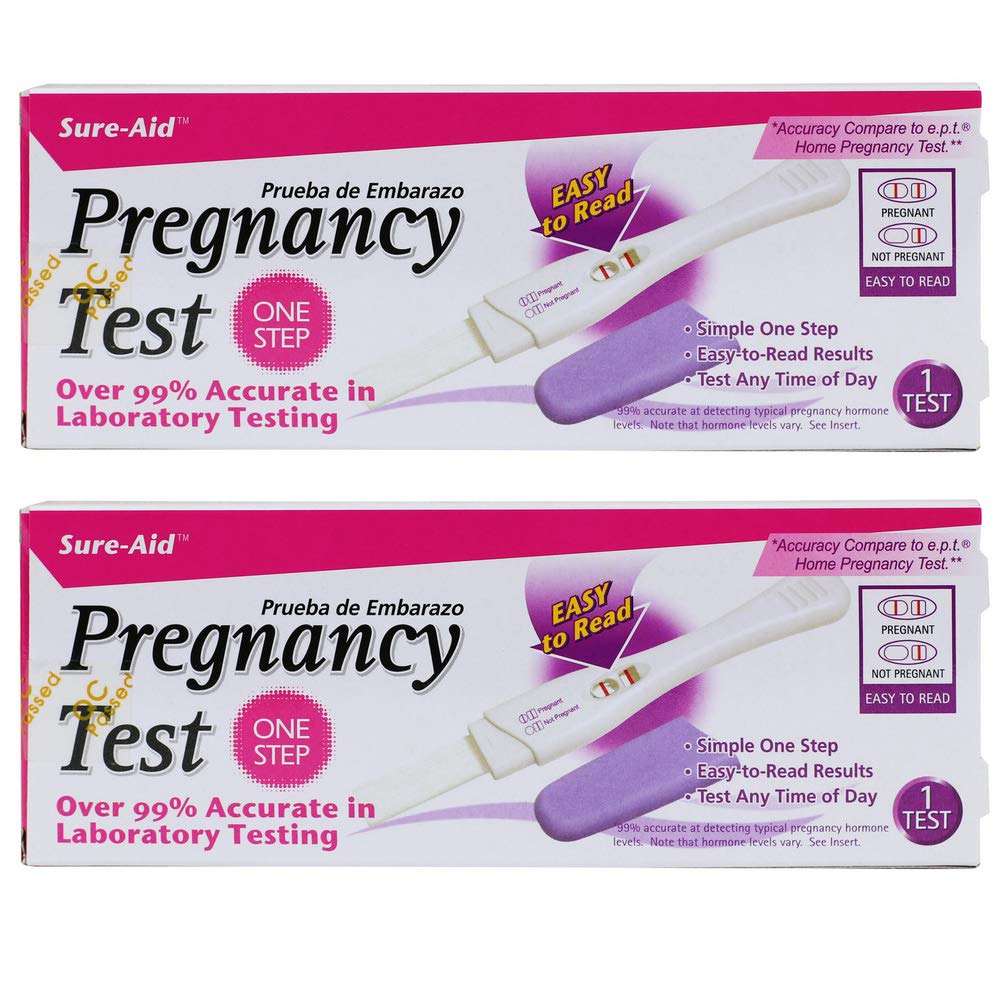 Pregnancy test | One Step | Over 99% accurate in Laboratory Testing | Easy to Read Results Any Time Of Day | Relieve Anxiety with Fast and Simply One Step Results | 2 Pack