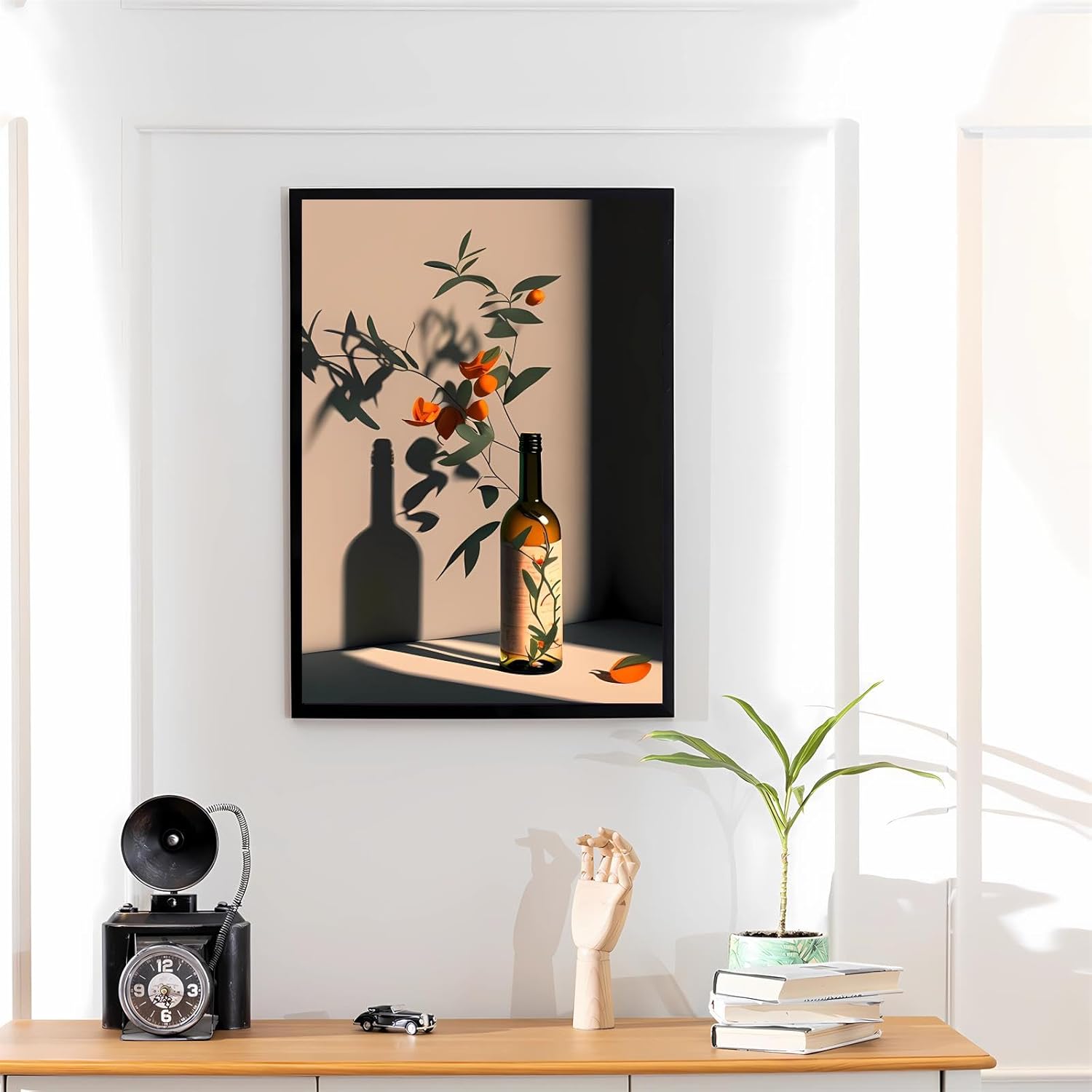 Worihut Orange Flowers 5D Diamond Painting Kits for Adults, DIY Full Round Diamond Art Cross-Stitch Perfect for Hotel and Bar Decor Holiday Birthday Gifts 16x20 Inch