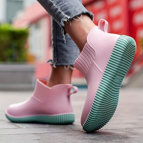 Botas De Lluvia Para Mujer - Goma Antideslizante, 100% Impermeables, Suave Y Cómodas, Fáciles De Limpiar