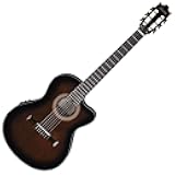 IbanezGA35TCEDVS Thinline Acoustic-Electric Classical GuitarDark Violin Burst
