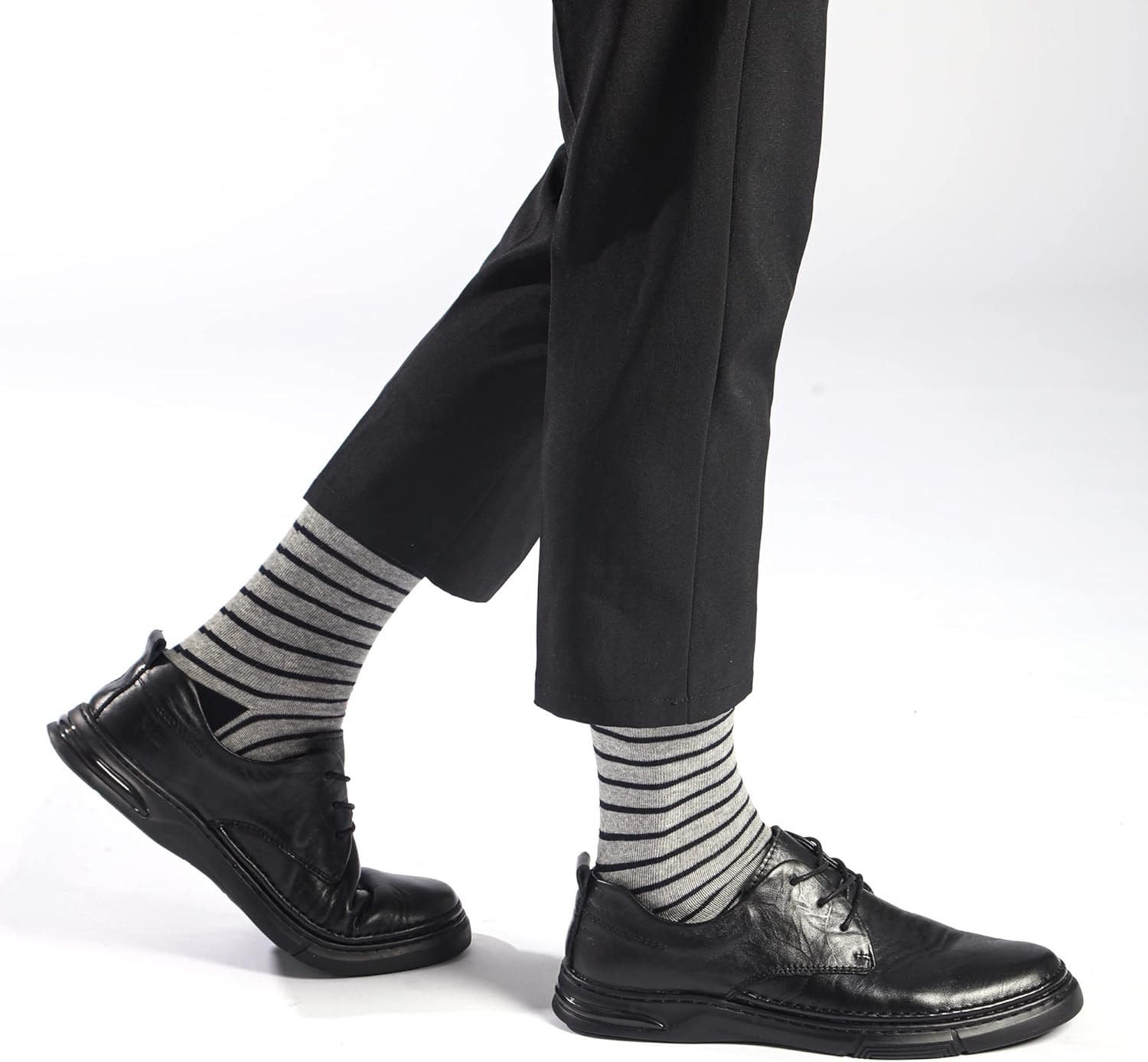 GLENMEARL Mens Dress Socks, 5 Pair Combed Cotton Colorful Patterned Funny Crew Socks for Men Comfort - Image 6