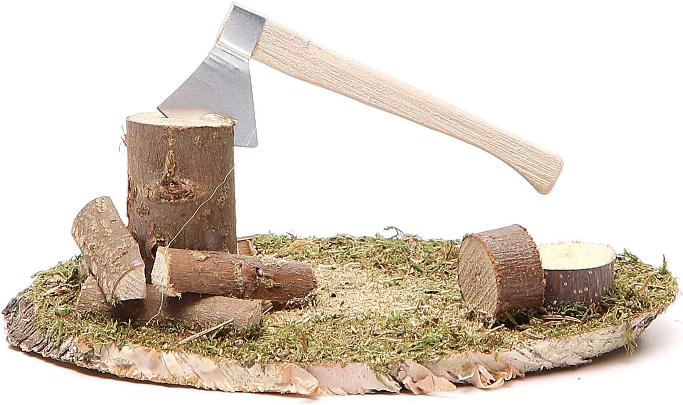 Nativity Setting for 10-12cm, Hatchet 12x8cm