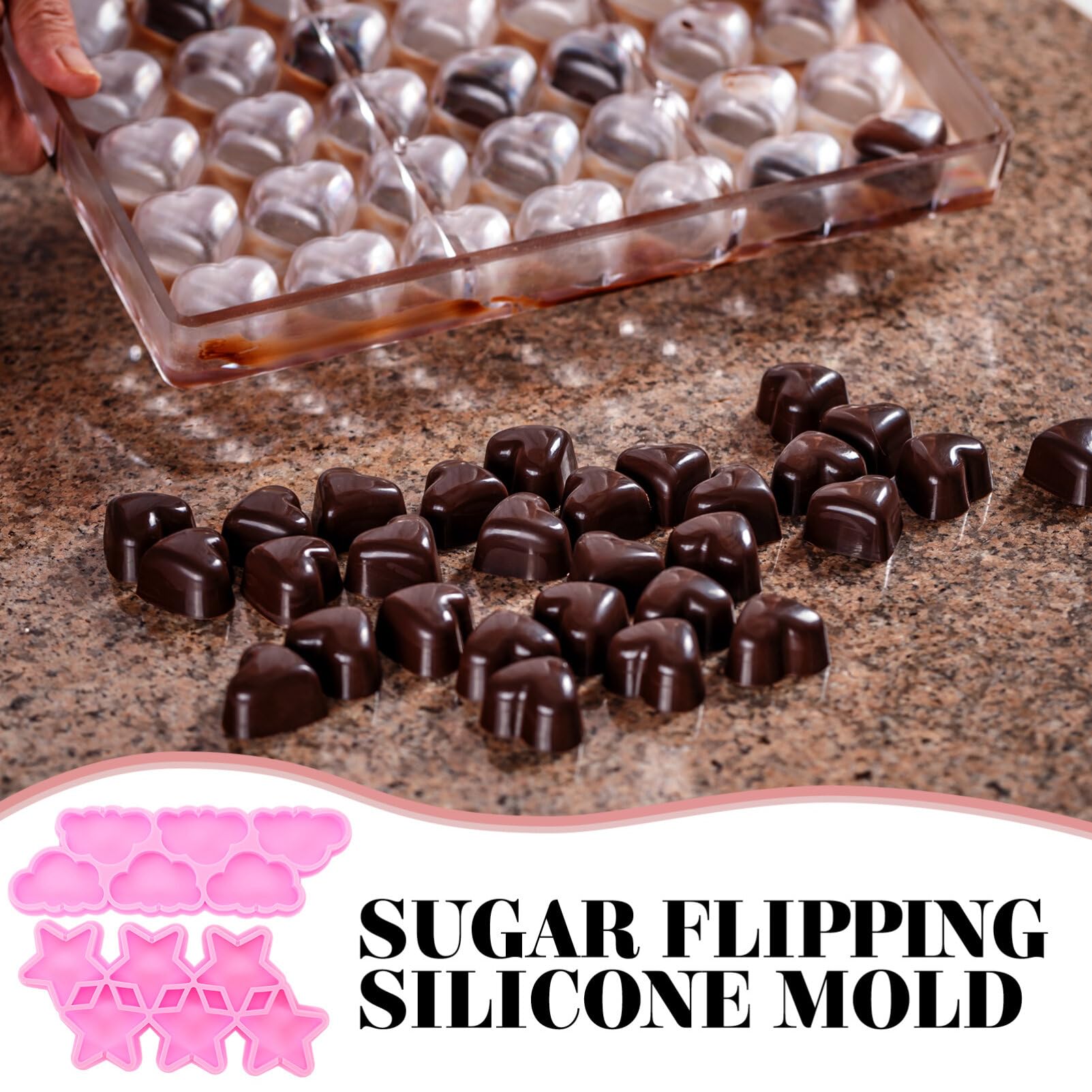 Moules En Silicone Pour Chocolat Halloween - Lot De 2, Démoulage Facile, Motifs Festifs, 16x14.5x2.3 Cm - 12