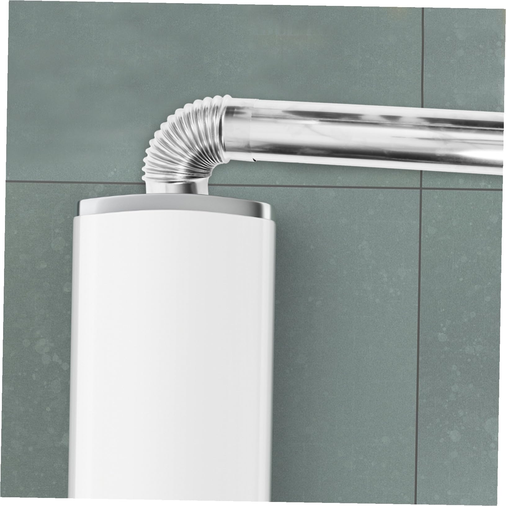 Tubo Acciaio Inossidabile con Curva Accessori Scarico per Caldaie e Camini Resistente Alte Temperature Facile Installazione