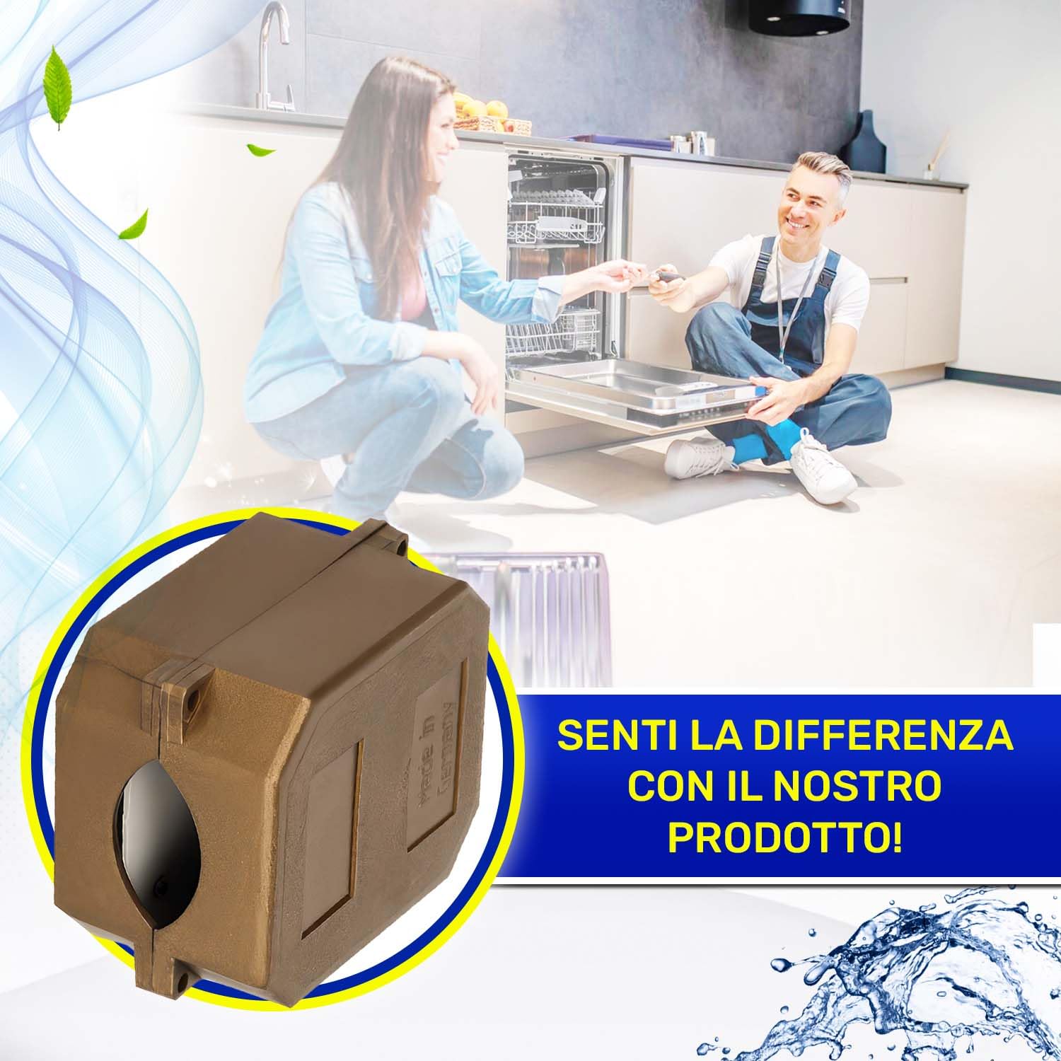 Dispositivo Anticalcare Magnetico per Tutti i Tipi di Tubo Prolunga la Vita di Tubo Acqua Caldaie Boiler Rubinetto Lavatrice e Lavastoviglie - MONTERAL