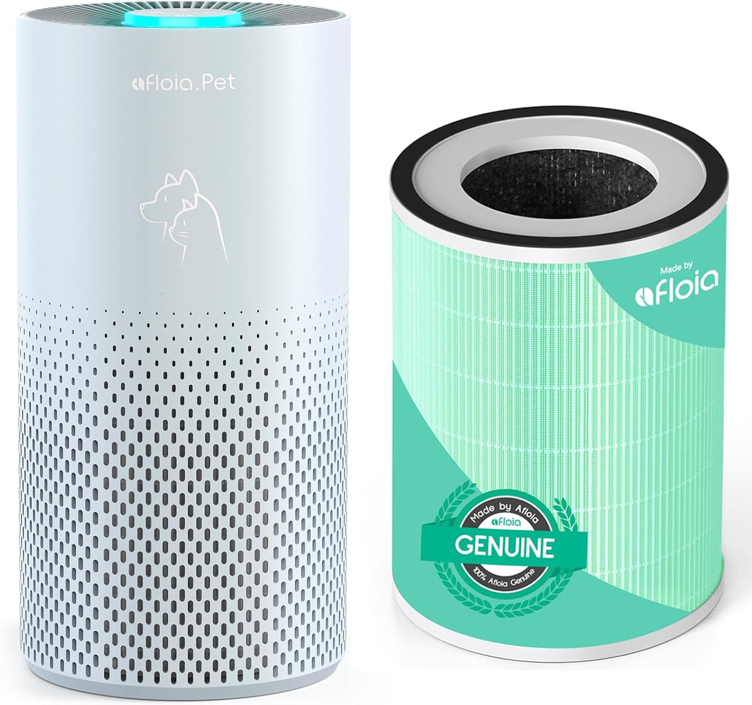 Afloia Air Purifiers for Home Pets, 5 Stage Filter Washable Pre Filter Air Cleaner Eliminator for Bedroom Large Room Up to 1076 Ft², with Toxin Romover Filter