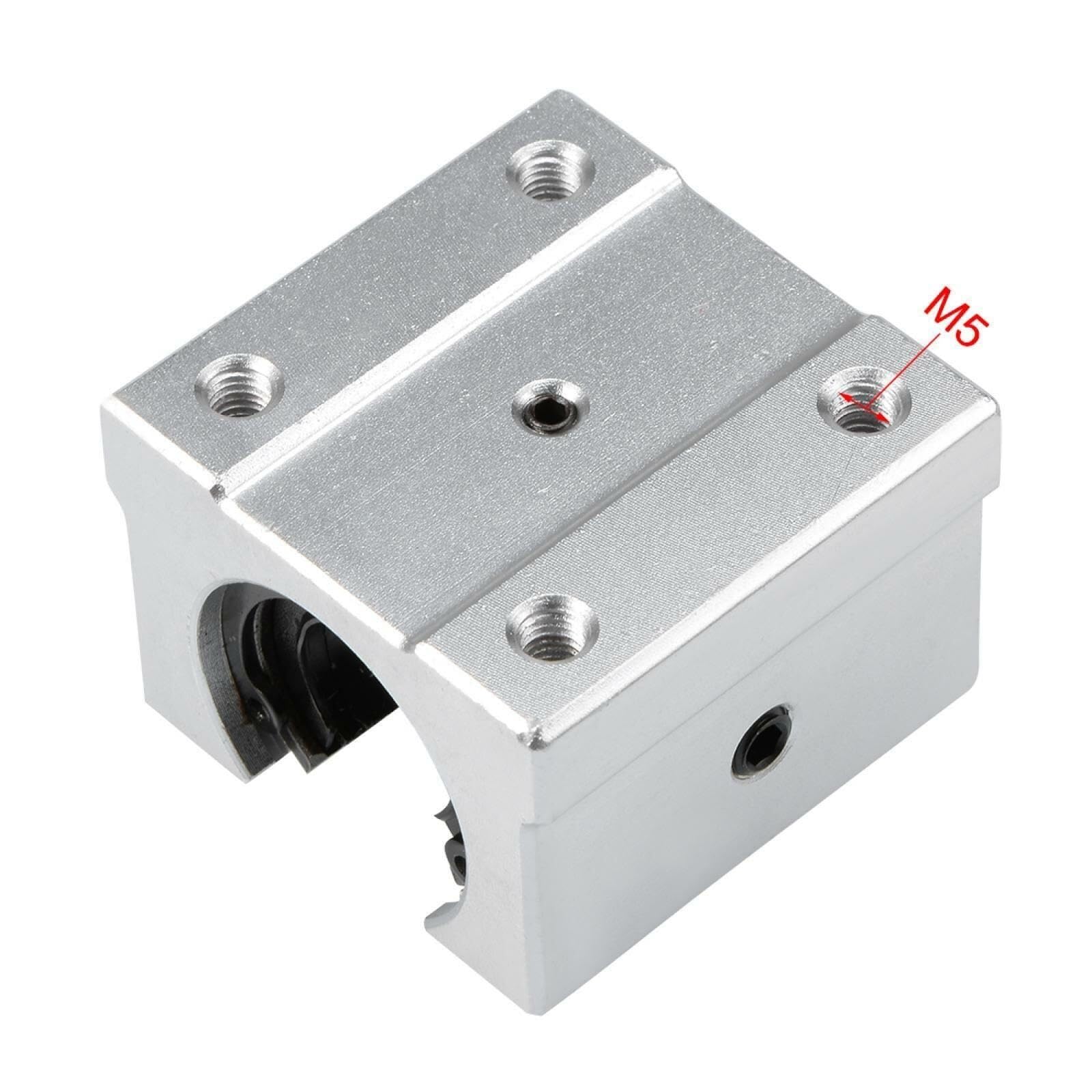 Cuscinetto, Unità blocco scorrimento con cuscinetto a sfere lineare SBR16UU, diametro foro 16 mm 1 pezzo Resistenza all'usura