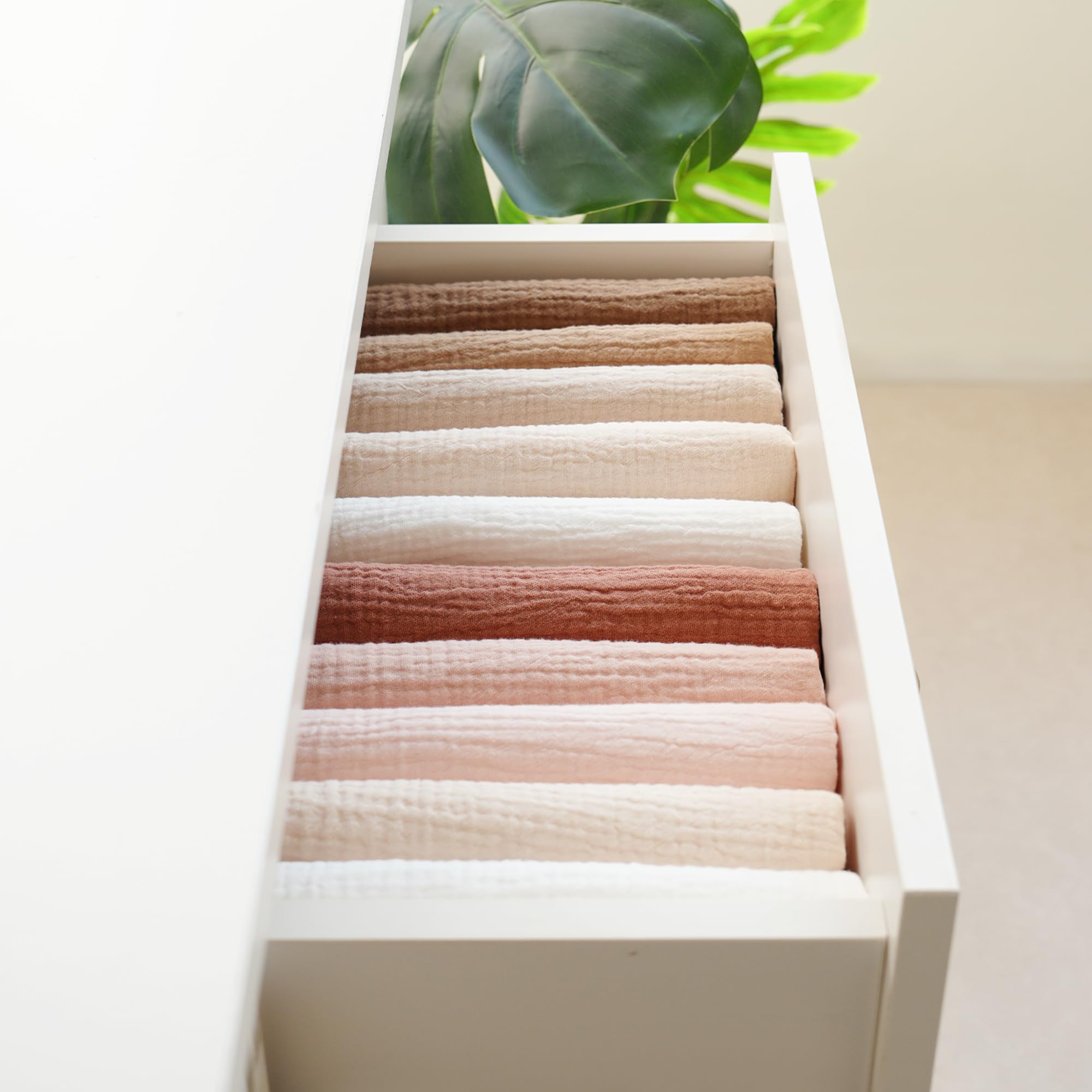 MairMore Musselin-Spucktücher, 100 % Baumwolle, Baby-Spucktücher für Jungen und Mädchen, neutrale Handtücher für Neugeborene, große saugfähige Windeln