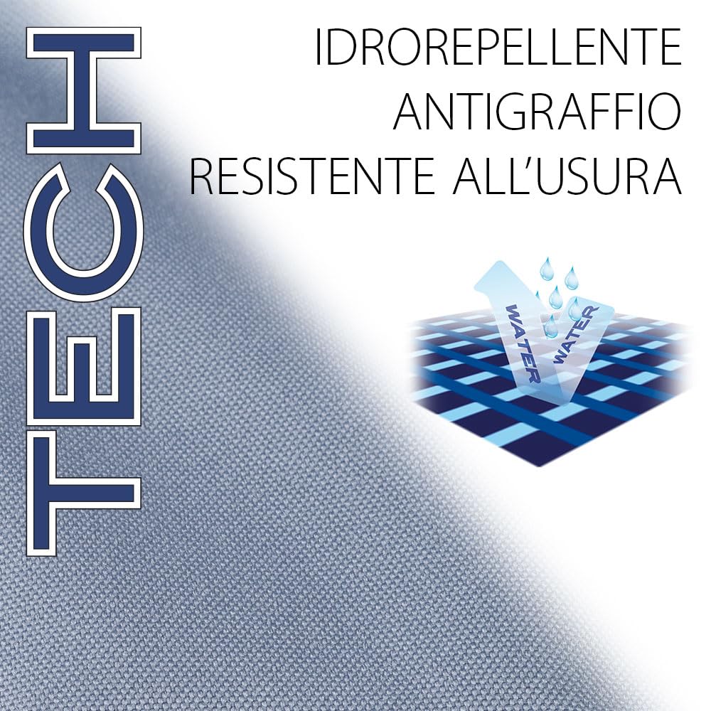 Ferplast Cuccia Cane Taglia Grande - Cuscino Tessuto Antigraffio Lavabile in Lavatrice a 30° - Materassino Impermeabile 78 x 56 x 22 cm - Grigio
