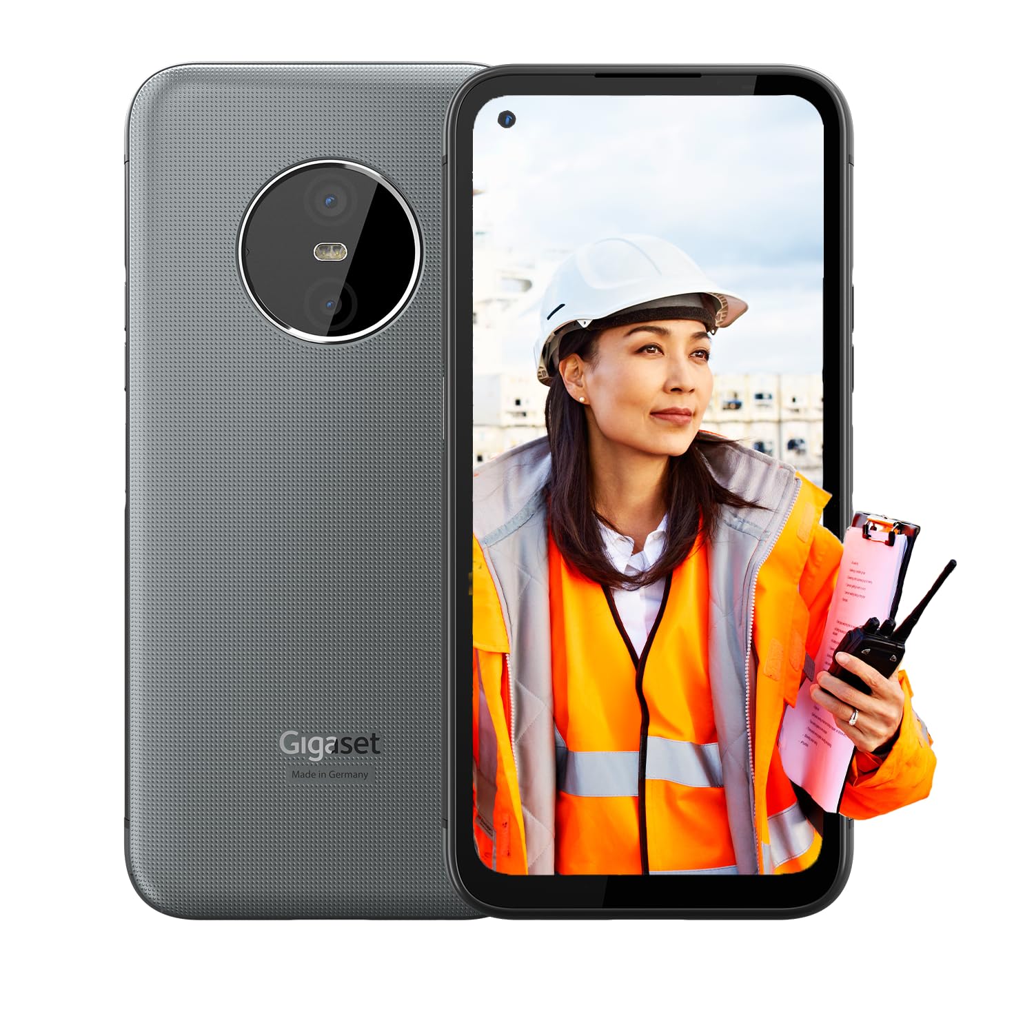 Gigaset GX6 PRO lo smartphone 5G rugged per il tuo business -impermeabile e antipolvere IP68, standard militare - display 6,6" FHD+, 128GB+8GB RAM, 400 ore in standby - Capacità di Android 14, grigio
