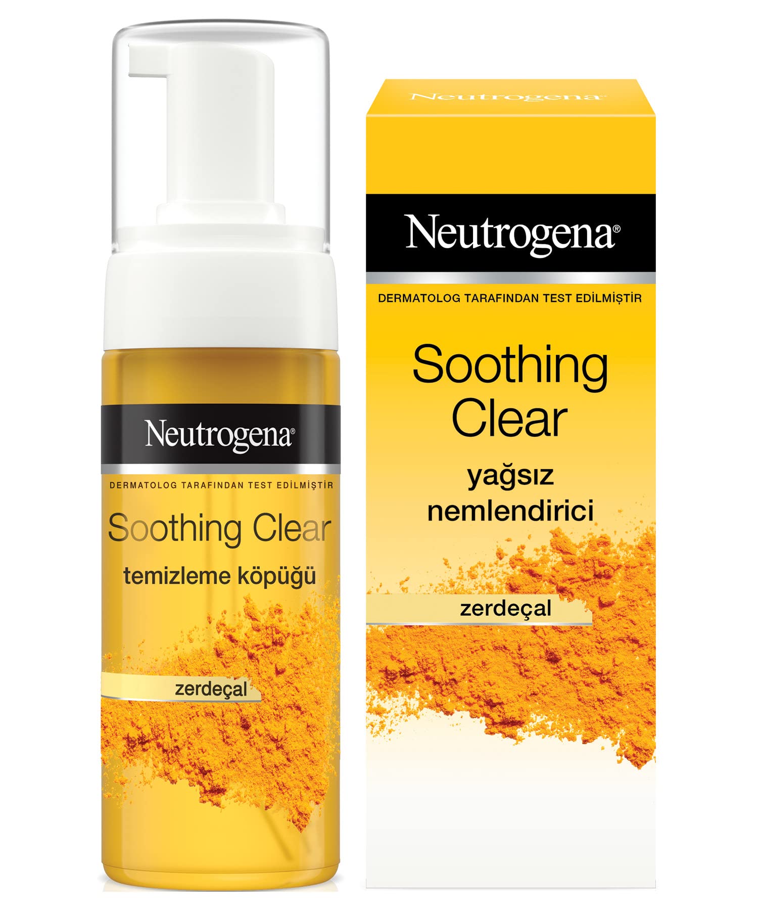 Neutrogena soothing clear köpük 150 ml+nemlendirici 75 ml 2'li set, Sivilceye Meyilli ve Hassas Ciltler İçin, Derinlemesine Temizler, Nemlendirir ve Rahatlatır