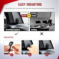 Vista 7 de Nilight - 10017W 16AWG Kit de arnés de cableado con conector DT Barra de luz LED de 12V Interruptor de encendido y apagado Relé de potencia Fusible