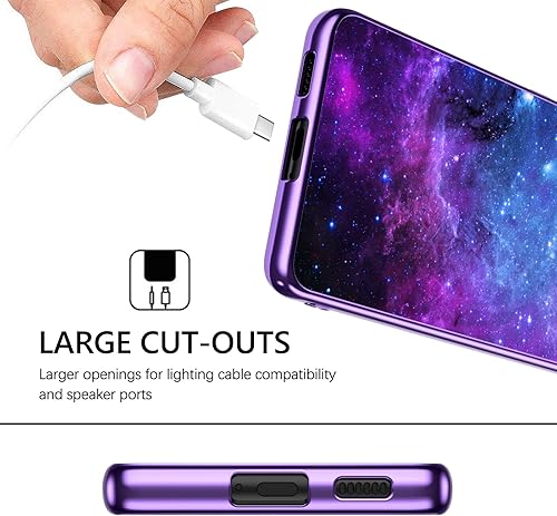 Miniatura 6 de GUAGUA Funda compatible con Samsung Galaxy A53 5G de 6.5 pulgadas que brilla en la oscuridad, nebulosa espacial, luminosa, delgada, protectora