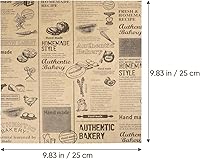 Vista 2 de 50 piezas de papel de envoltura de sándwich de 10 x 10 pulgadas, hojas de papel encerado resistentes a la grasa, bandejas para canastas, envoltorios