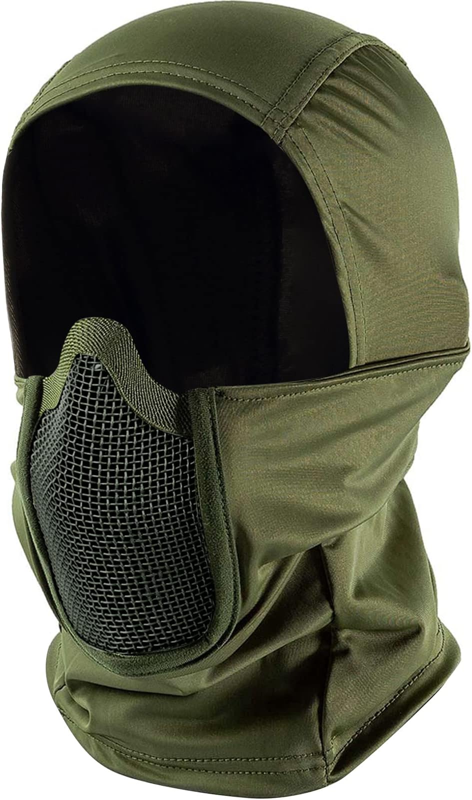 OneTigris Balaclava Mesh Mask, Ninja Tactical Mask with Full Face Protection for Outdoor (Olive)