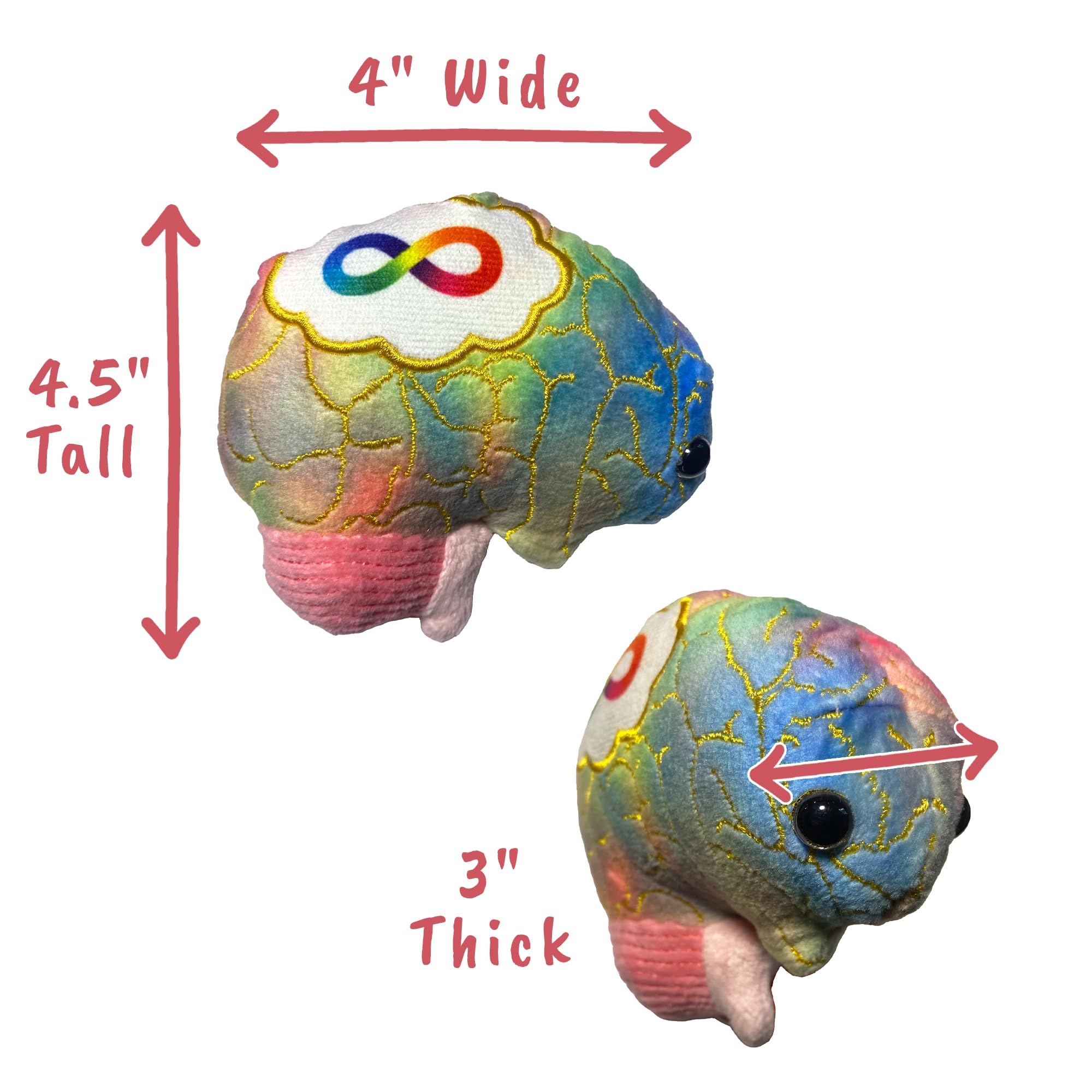GIANT MICROBES Autism Spectrum Mental Health Plush Toy Educational Gift 10cm, Multicolored, 4.5 polegadas x 4 polegadas x 3 polegadas - Image 3