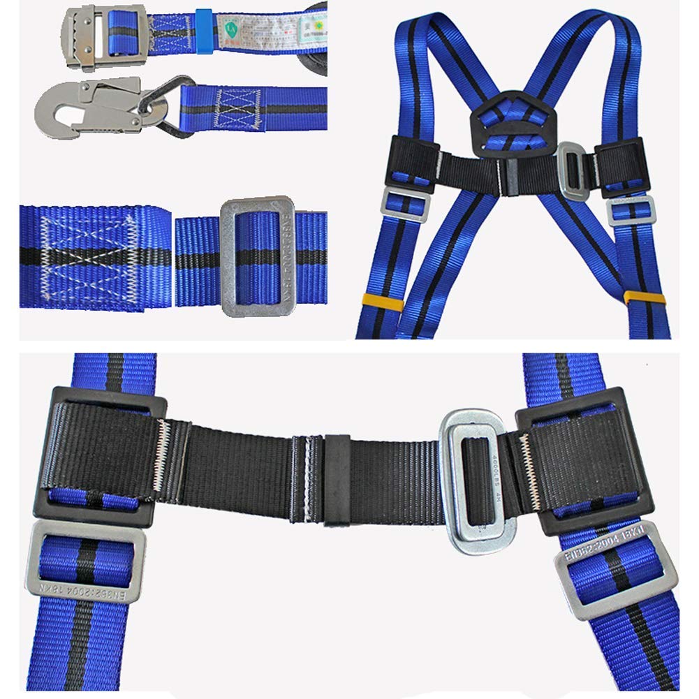 SwaYve Arnés de Seguridad, Protección Contra Caídas con Arnés de Medio Cuerpo, Equipo de Protección Personal para Elevación Aérea, Andamios, Torres, Escalada de Árboles