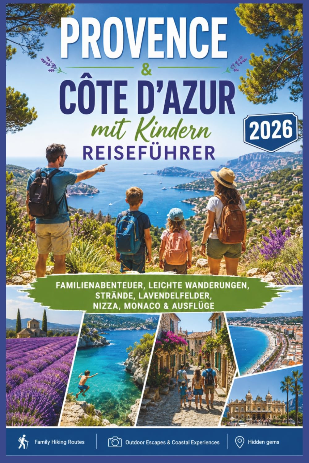 Provence & Côte d’Azur mit Kindern Reiseführer 2026: Familienabenteuer, leichte Wanderungen, Strände, Lavendelfelder, Nizza, Monaco & Ausflüge