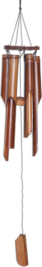 Großes Ca. 80cm Windspiel Klangspiel Feng Shui Garten Wetterfest Bambus