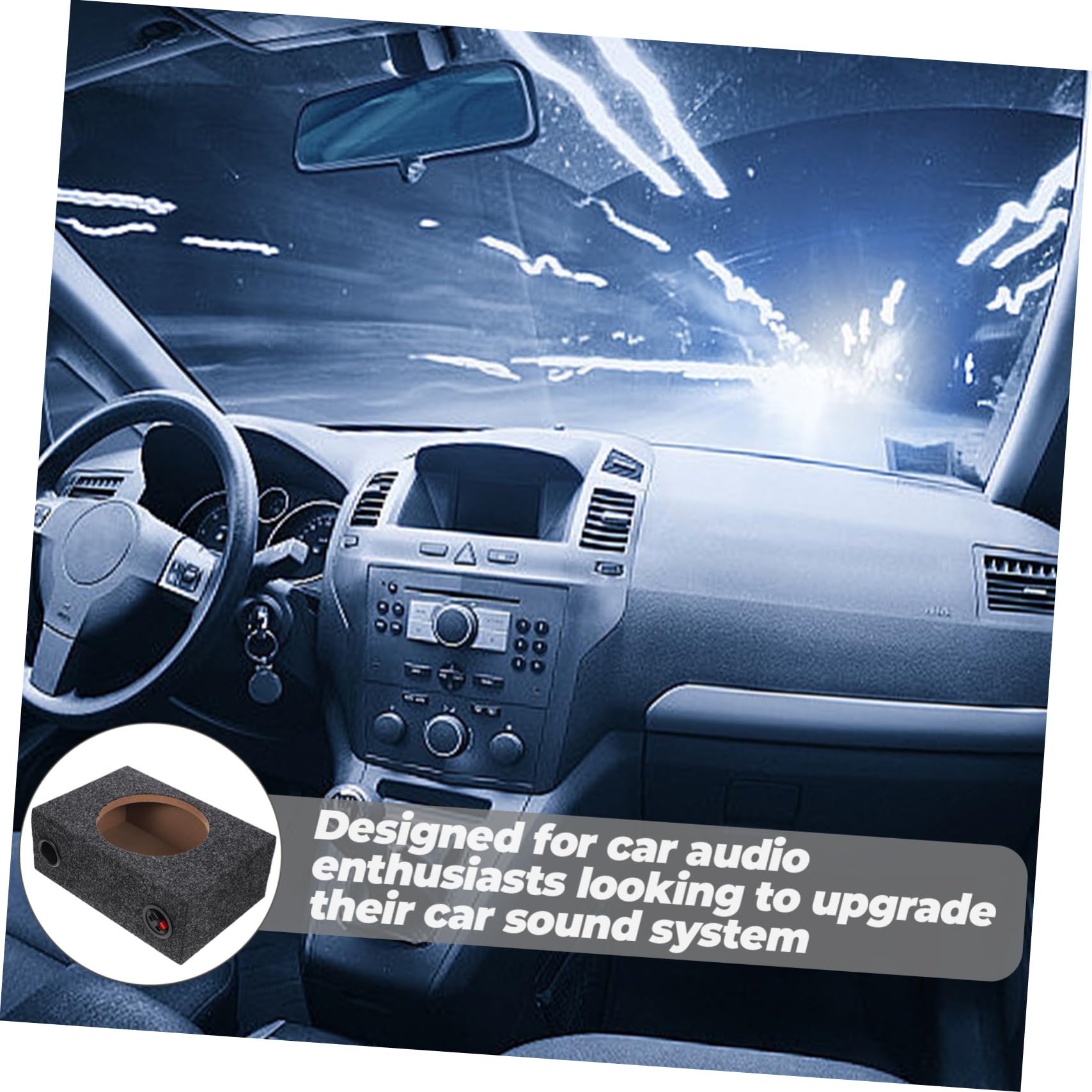 Tappeti Box Sub Scatola Di Altoparlanti In Legno Singolo Subwoofer Da 8 Pollici Custodia Sigillata Tappeto Passivo In Lega Di Zinco Scatola Vuota Di Legno Altoparlante Audio Basso