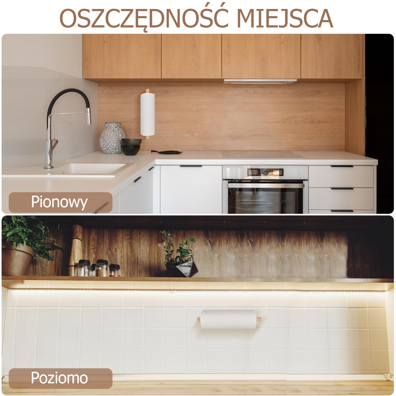 uchwyt na ręczniki kuchenne bez wiercenia, uchwyt na ręczniki kuchenne z drewna, samoprzylepny uchwyt na rolki papierowe do kuchni, uchwyt ścienny na ręczniki kuchenne, uchwyt na rolki do