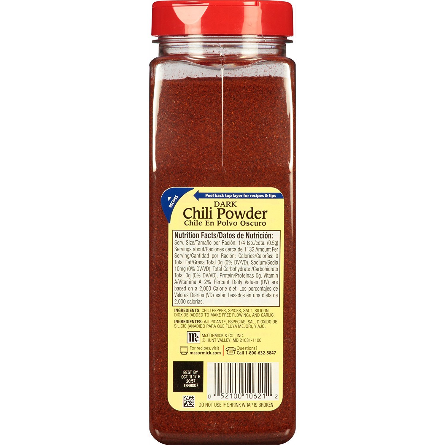 McCormick Dark Chili Powder, 20 oz Buy Online in United Arab Emirates