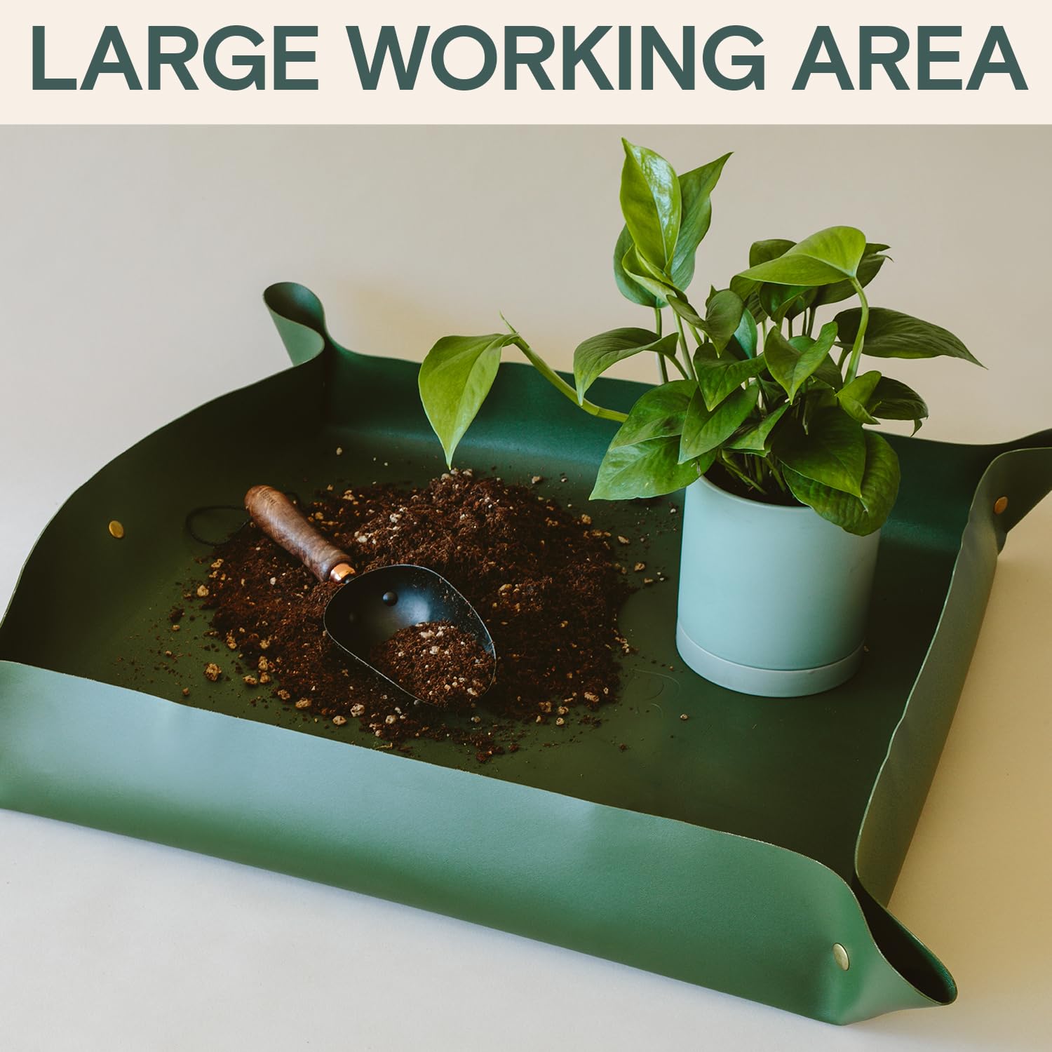 ARBER Tapis de rempotage – 76,2 x 76,2 cm – Tapis de rempotage pour plantes d'intérieur – Tapis de plantation imperméable pour le rempotage, les plantes grasses d'intérieur, le jardinage, l'élagage,