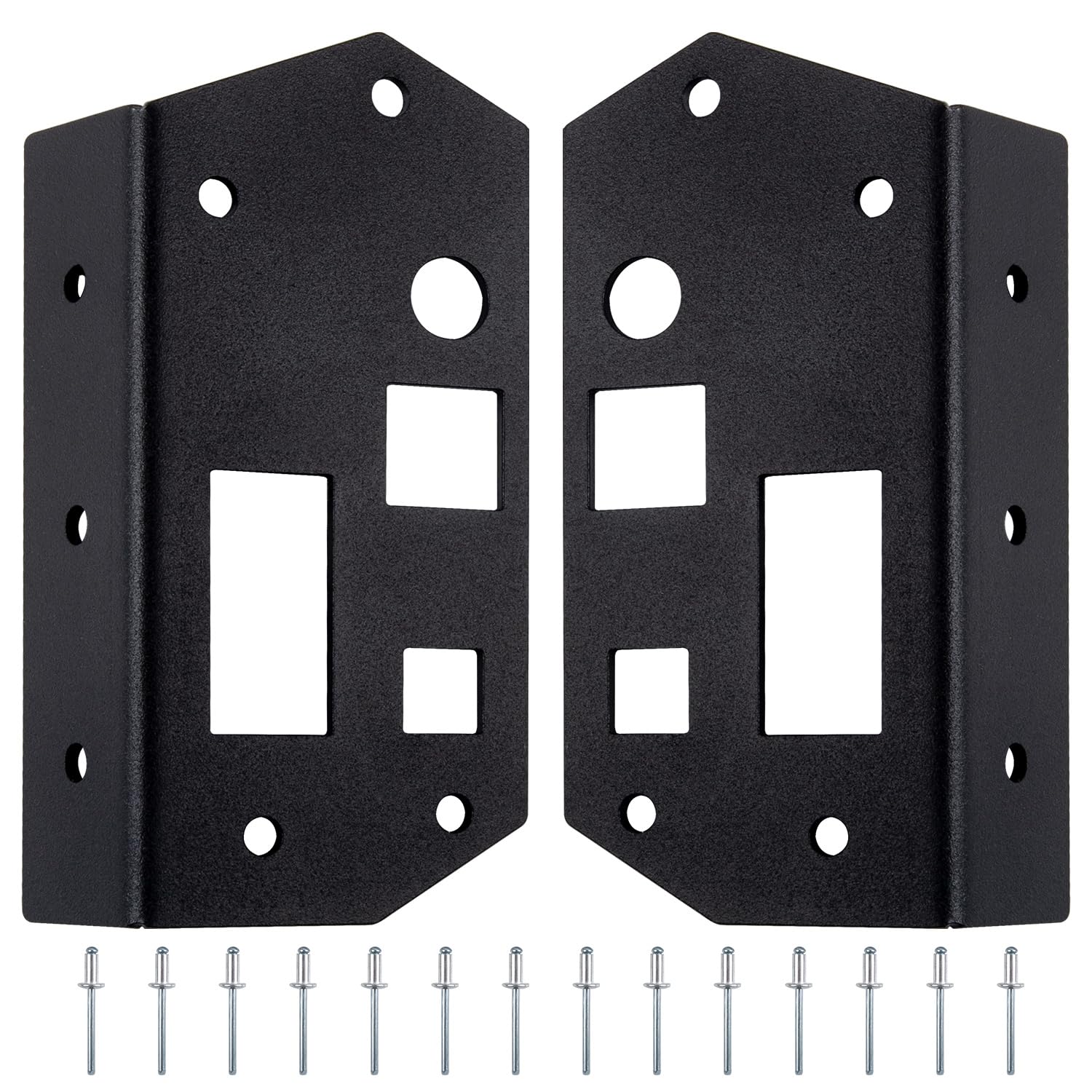 Car Door Handle Reinforcement Plate Kit Compatible with 1980-1997 OBS Ford F-150 F-250 F-350 F150 F250 F350 Bronco Repair Bracket Kit