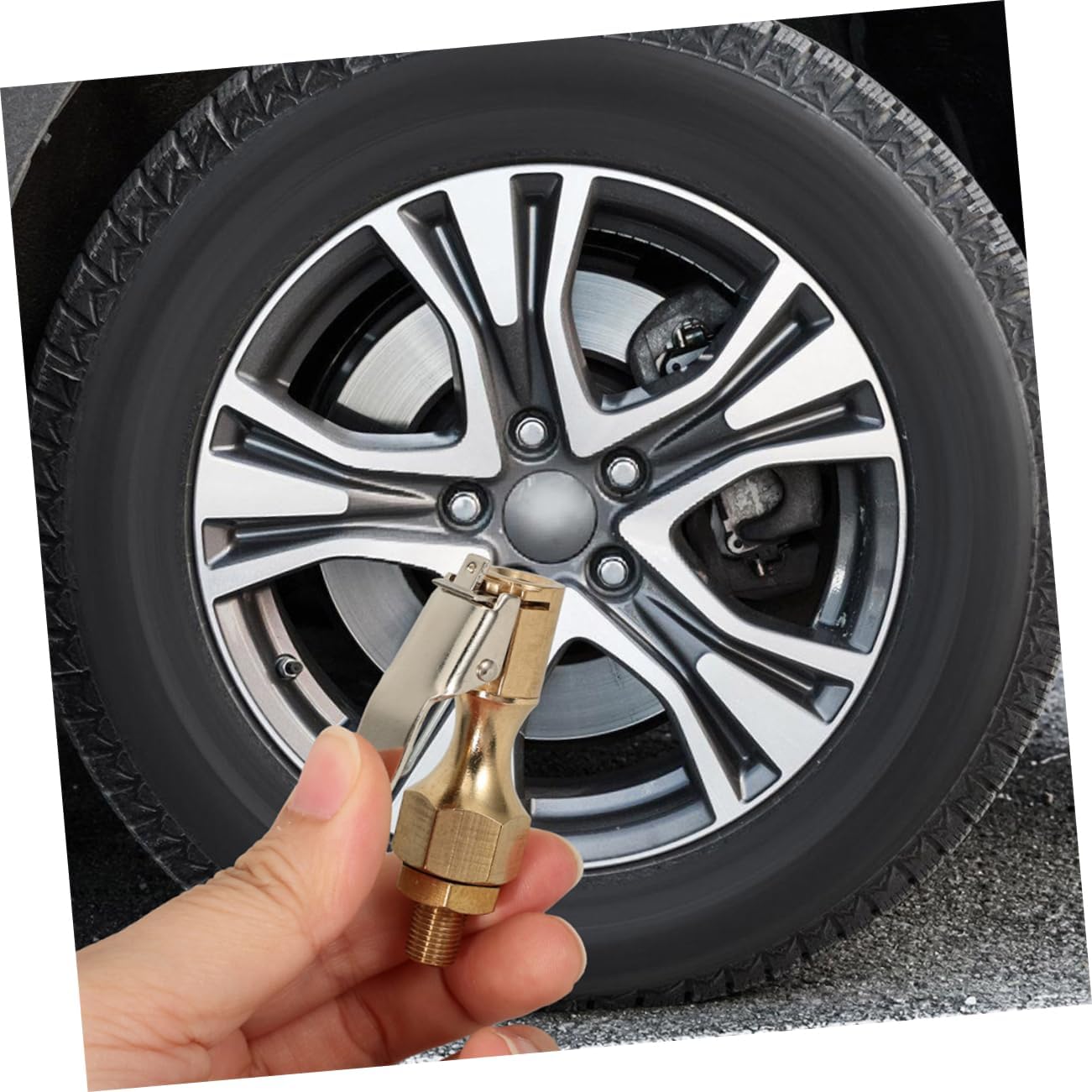 OUNONA 3pcs Locking Air Chuck Clip for Tire Inflation Quick Connect Tire Chuck for Cars Trucks Rvs Secure Inflate Lock for Easy Packaging and Maintenance