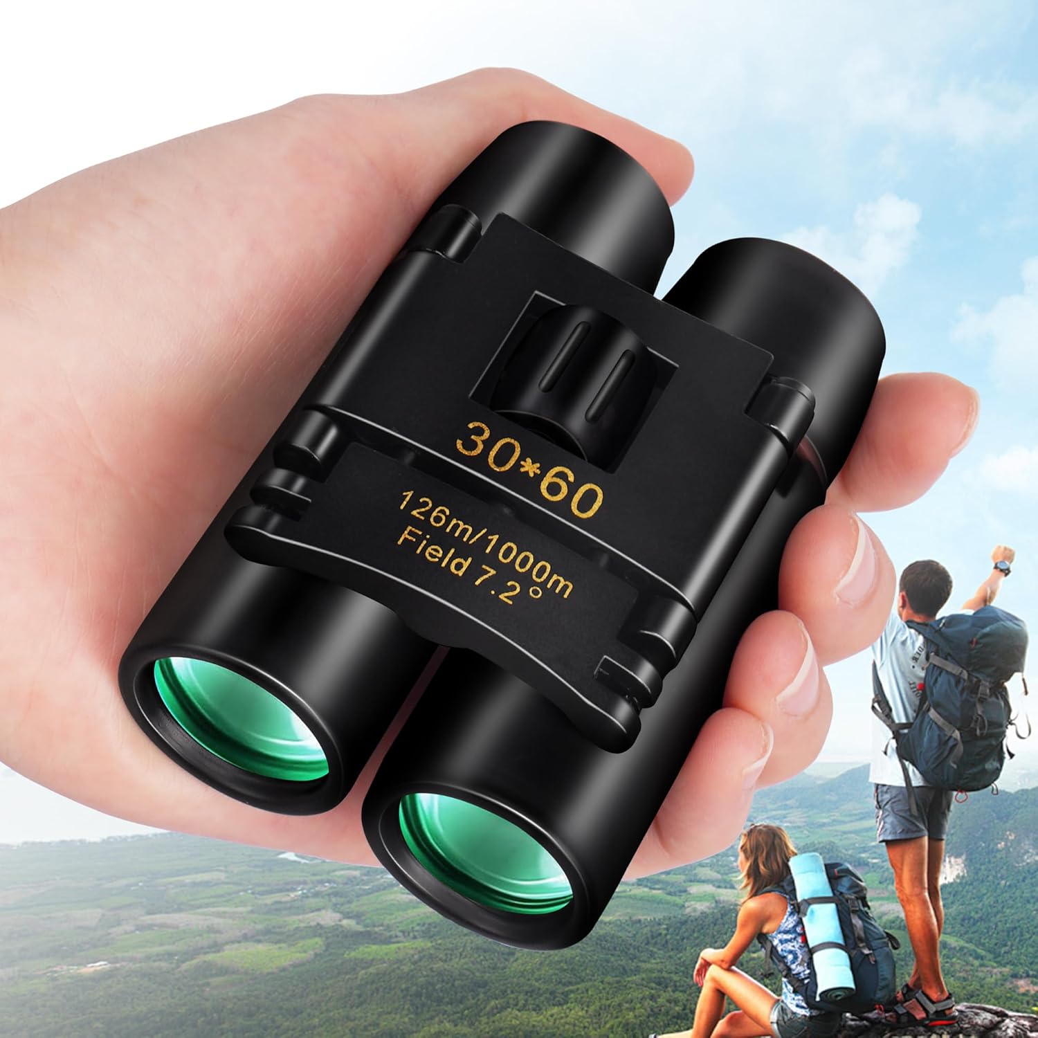30x60 Compact Binoculars Adults Lightweight - $16.97