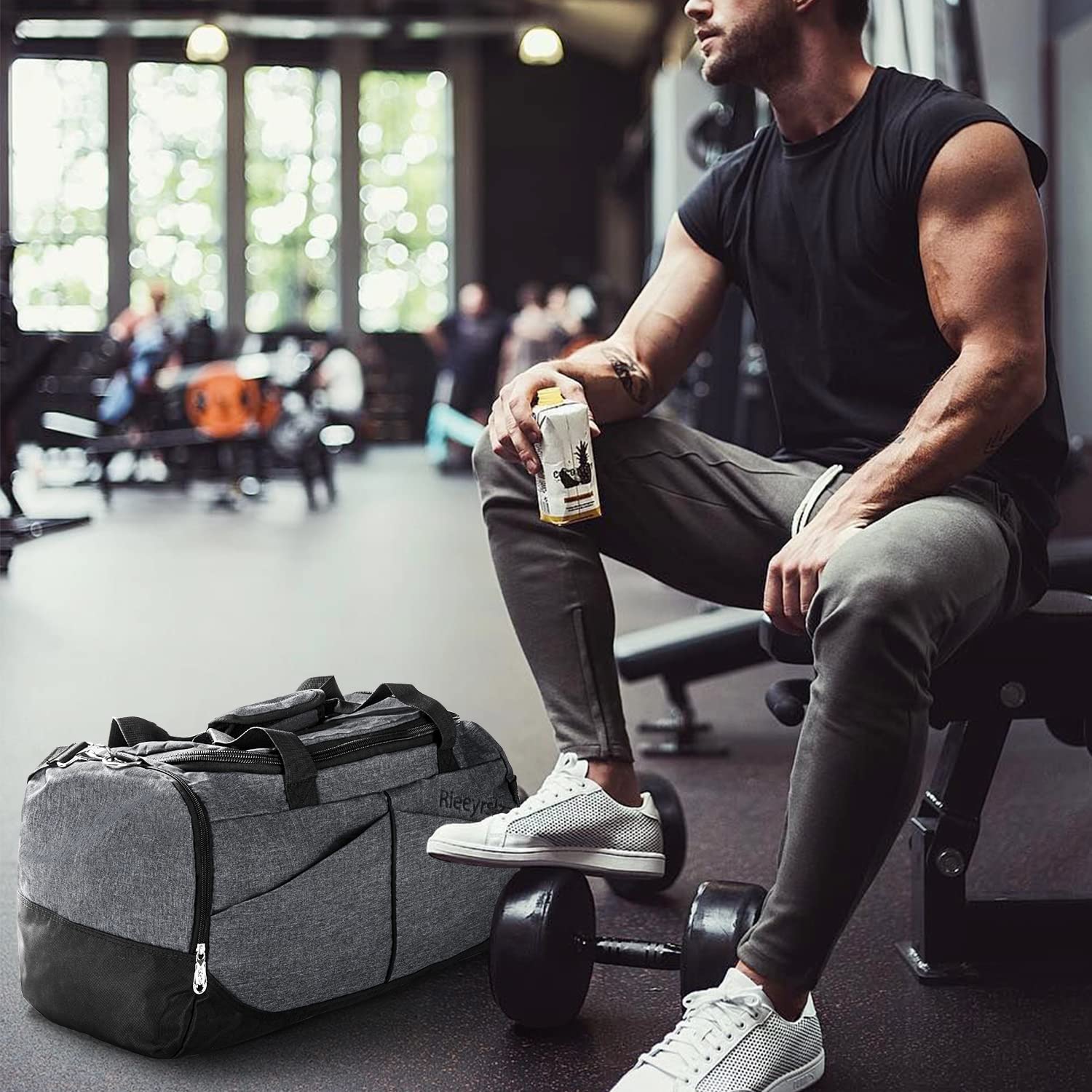 Bolsa de Deporte Bolsa Deporte Gimnasio Bolsa Gimnasio de Viaje con Compartimento — view 6