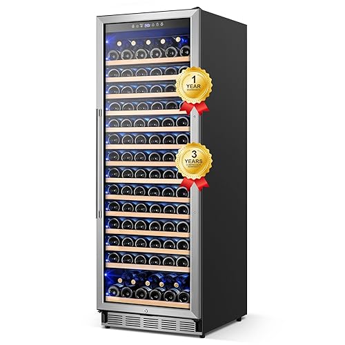 Wine Fridge Freestanding,173 Bottles 24 Inch Wine Cooler Refrigerator, Tall