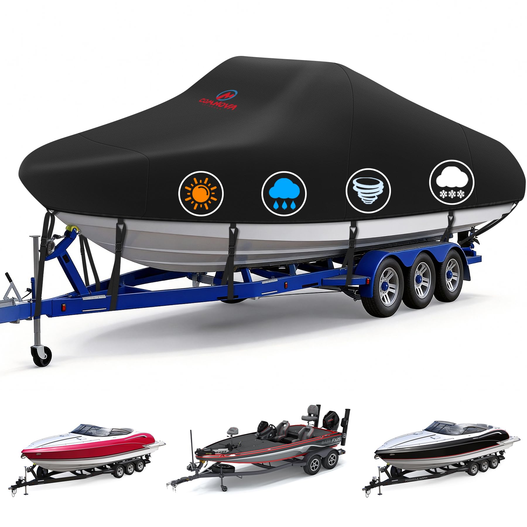 Photo 1 of Comnova Boat Cover 23-24 FT - Marine Grade Trailerable