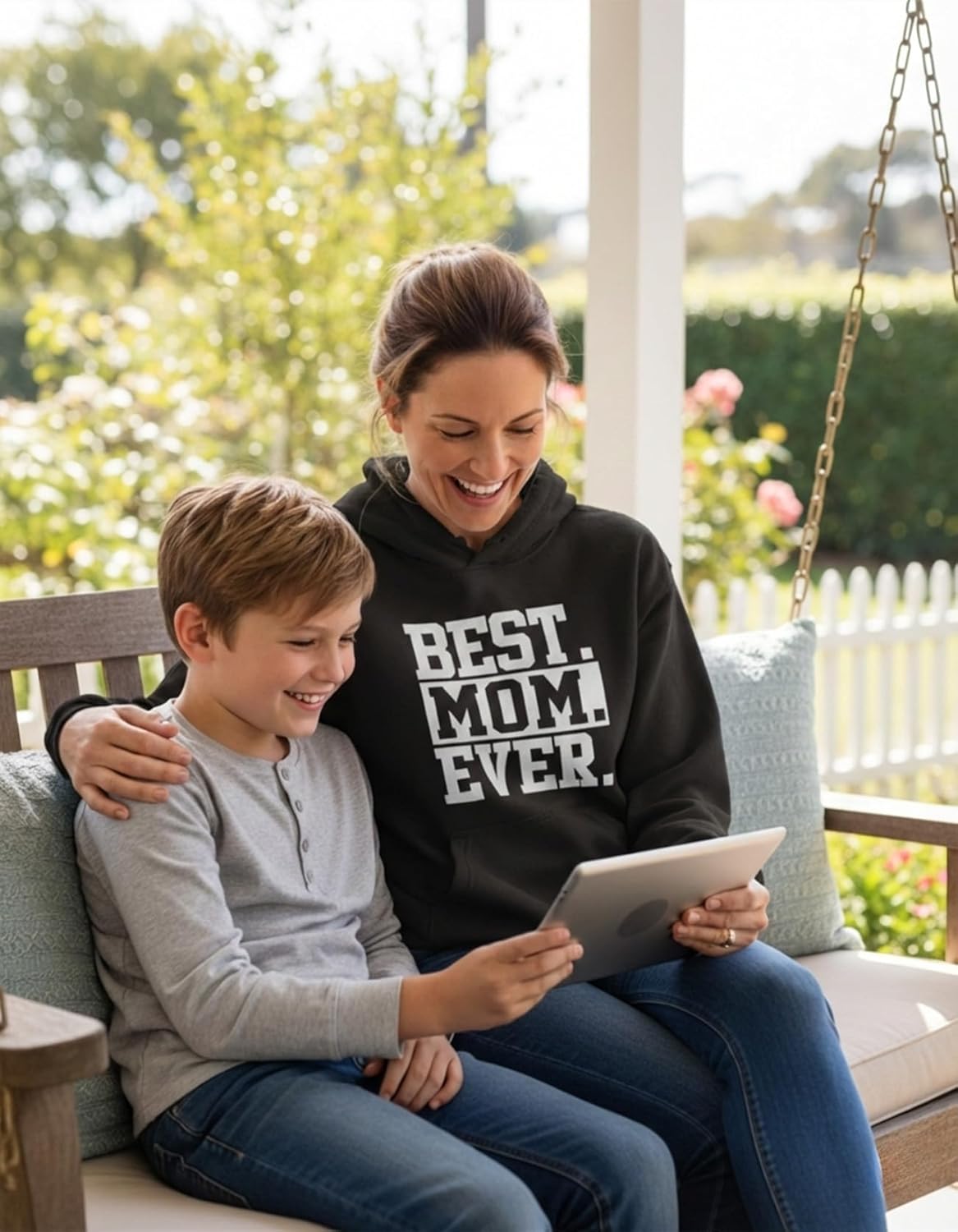 Tstars Best Mom Ever Hoodie for Women - Mothers Day Sweatshirt for Moms from Daughter - Cozy Fleece Hoodies Gift for Her - Image 4