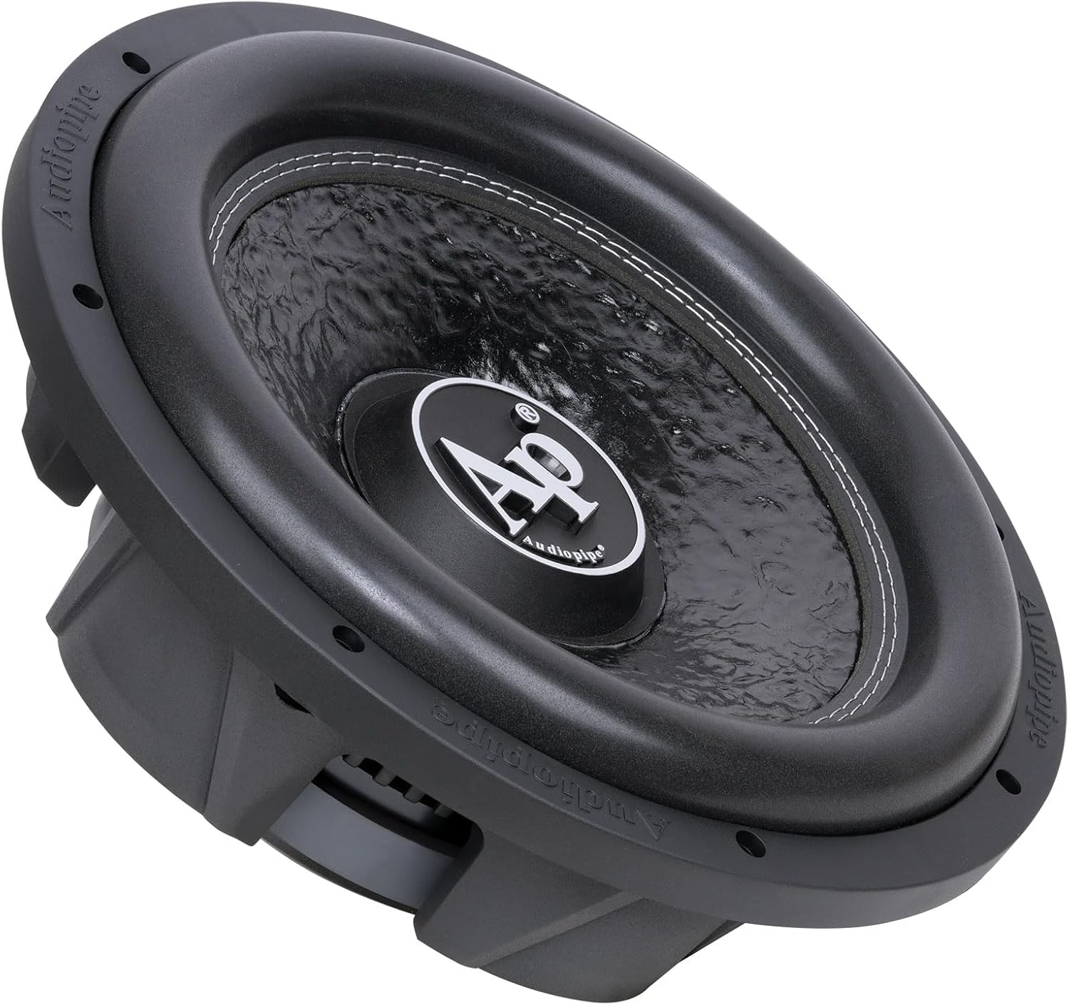 Audiopipe 12 Inch Shallow Mount Subwoofer, Single 4 Ohm (TXX-FB1200-S4), 400W RMS 800W Peak, BASV Voice Coil, 65oz Magnet, 4 Inch Mounting Depth, Car Audio Woofer for Sealed or Ported Enclosures