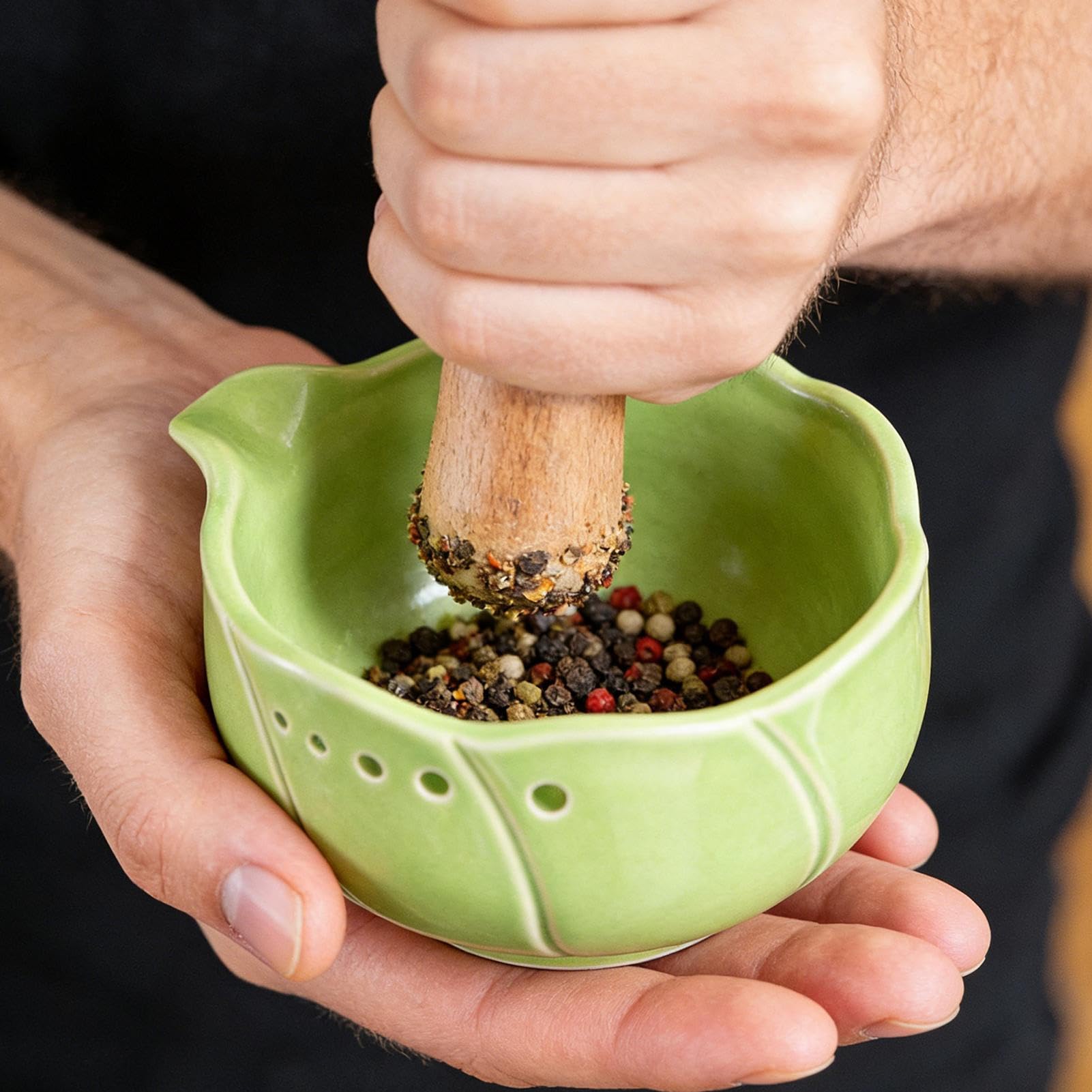 Knoblauchreibe Salatschüssel – Manuelles Küchenzubehör, Ingwer-Reibeschüssel, für Hobbyköche, Kochbegeisterte, Saucen, Marinaden, Dressings, tägliche Mahlzeiten, Damen, Herren, Camping, Wohnheim