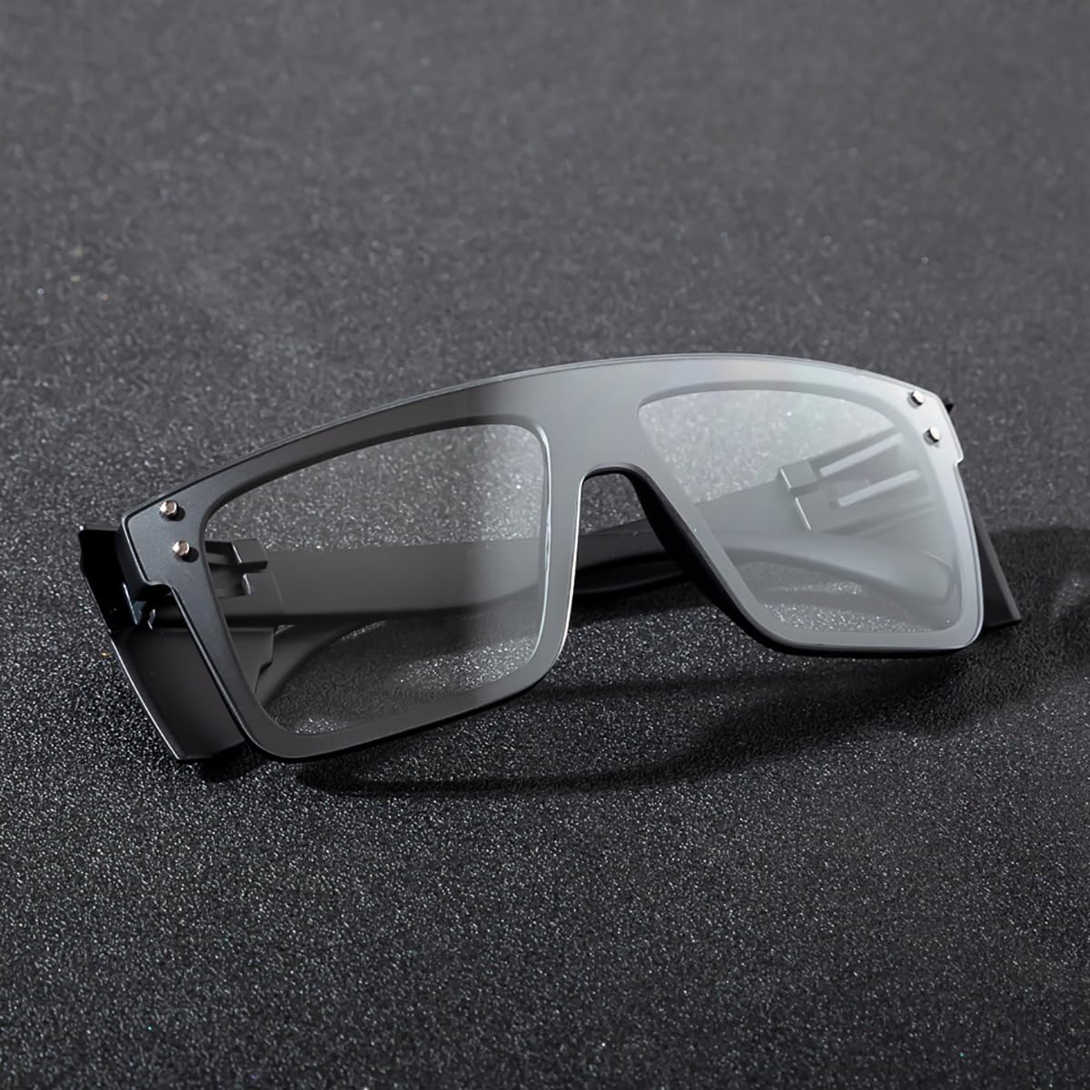 UV400 Transition Photochromic Safety Glases Light to Dark Grey Lens ANSI Z87 Impact Approved - Image 4