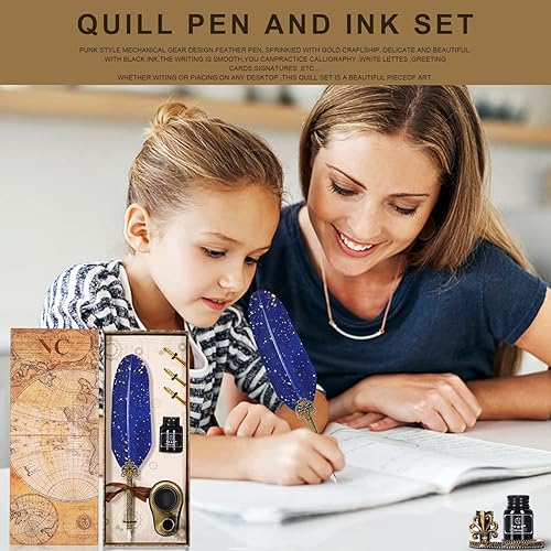 Miniatura 4 de NC Juego de tinta de plumas juego de tinta de plumas juego de bolígrafos de caligrafía de plumas regalos de Navidad regalo del día de San Valentín