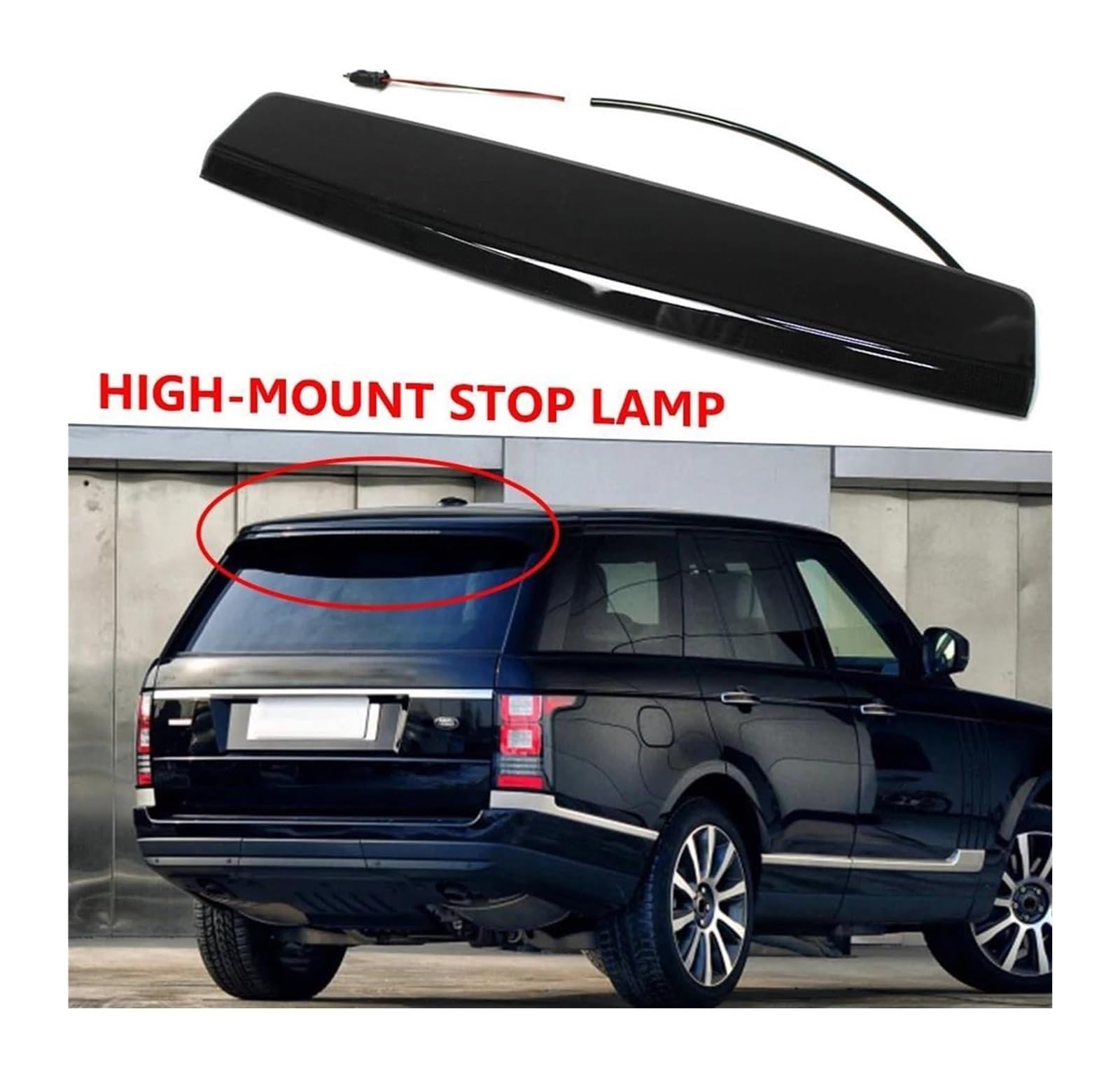 Luce Terzo Stop Per R&ange Per &over L322 2004-2012 Luce Di Stop Ad Alto Livello 1pc Affumicato High Mount 3rd Third Brake Light