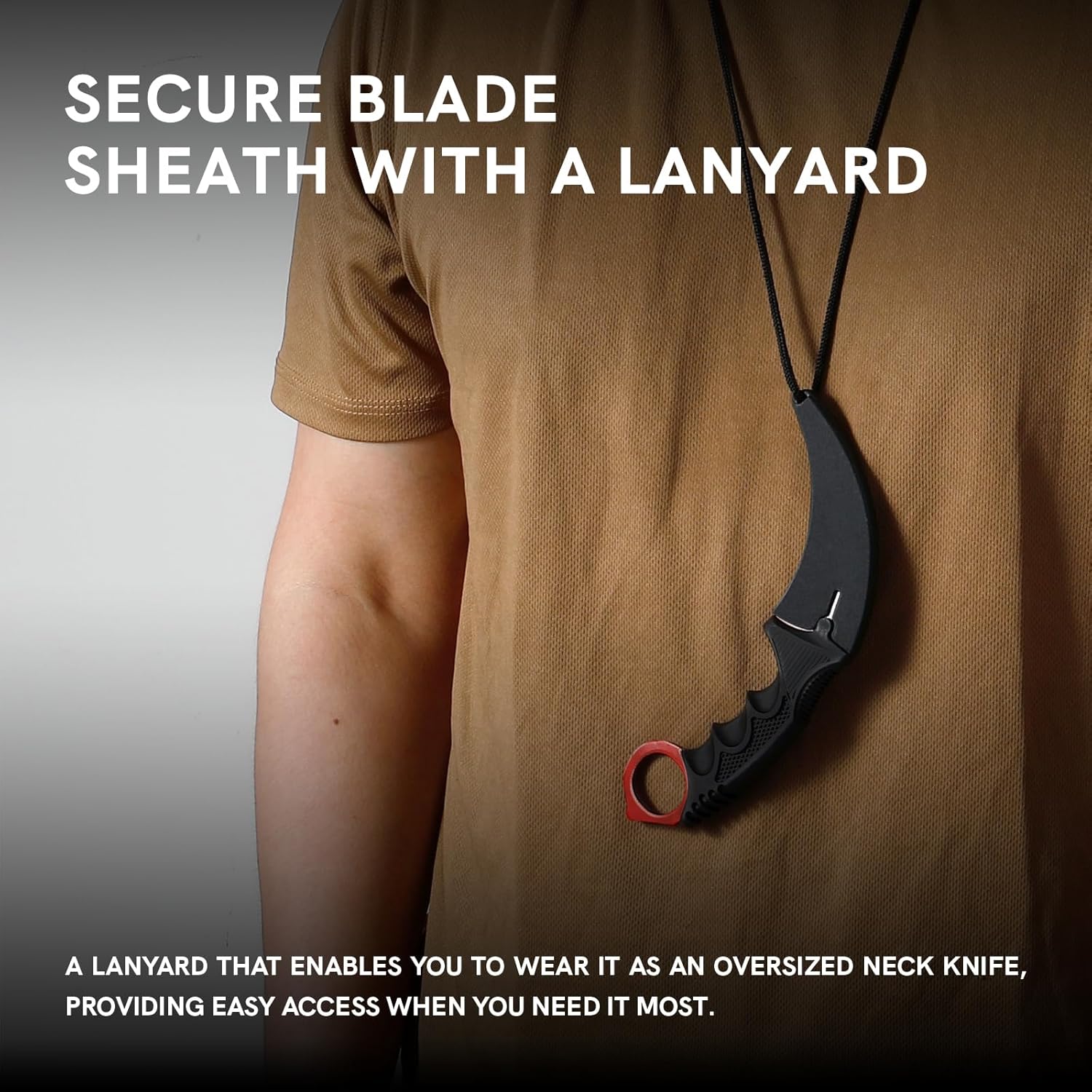 Dispatch 8 Pieces Karambit Knife Fixed Blade Knives Camping Tool,Outdoor Hunting Knife with Sheath and Cord, Suitable for Hiking, Adventure, Survival and Collection (Red Color)
