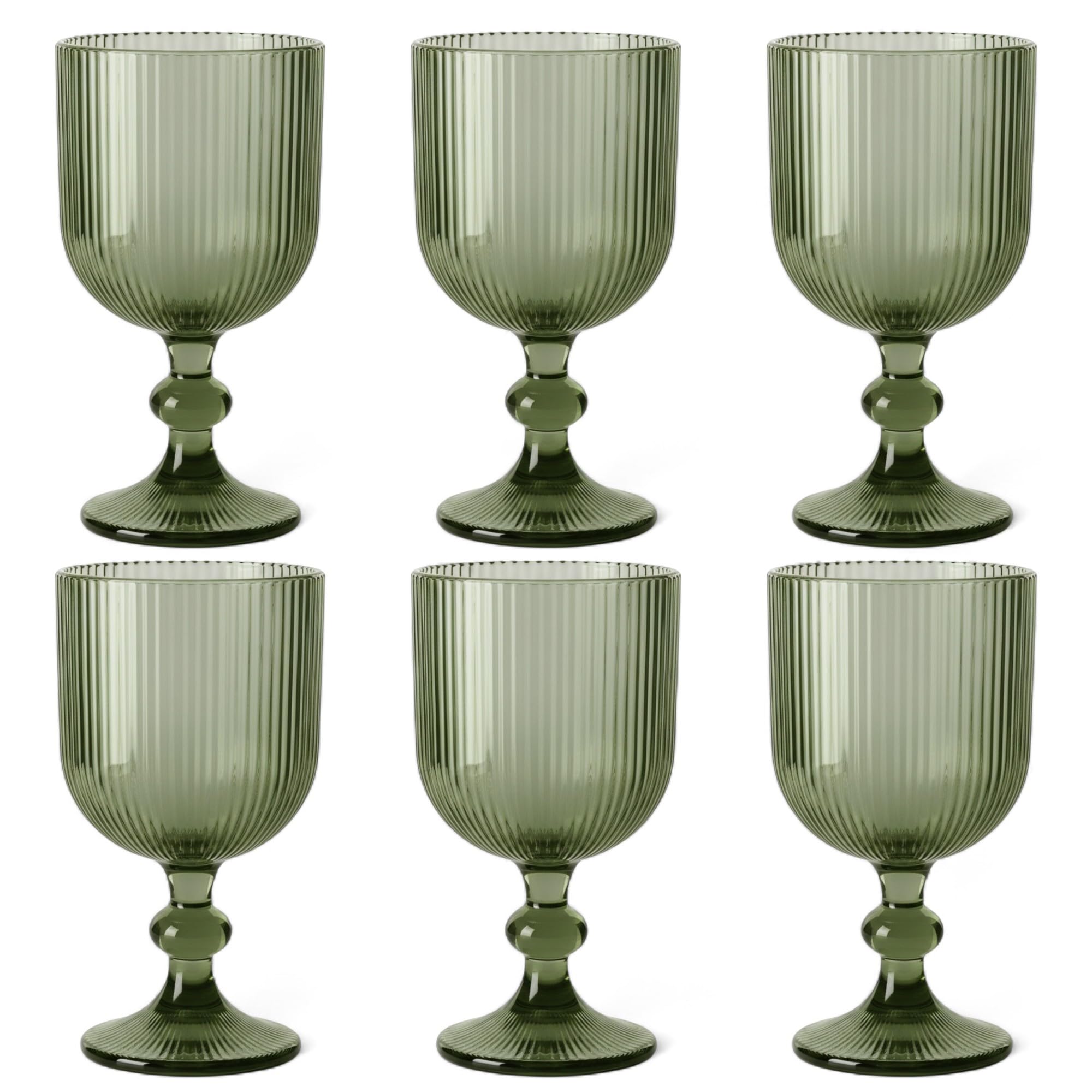 Verres à cocktail striés lot de 6 pour vos apéritifs et dîners