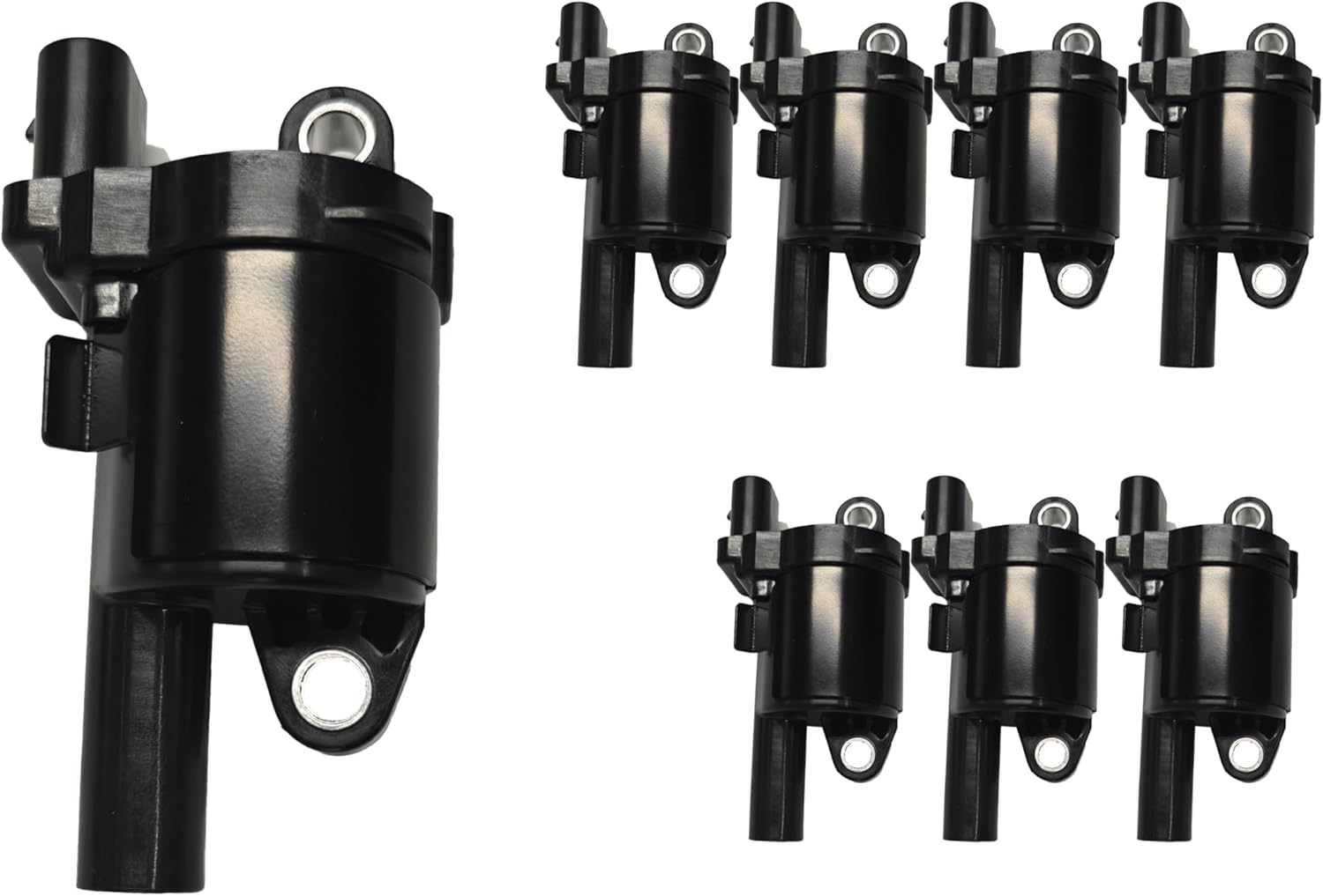 PLA03 Ignition Coil Pack with Spark Plugs for CHEVY 2014-2025 SILVERADO 1500 SIERRA 1500 YUKON, 2020-2025 SILVERADO 2500 SIERRA 2500 etc, UF742, OE# 12621750, 12658183, 12674754, 12699383, 12708496