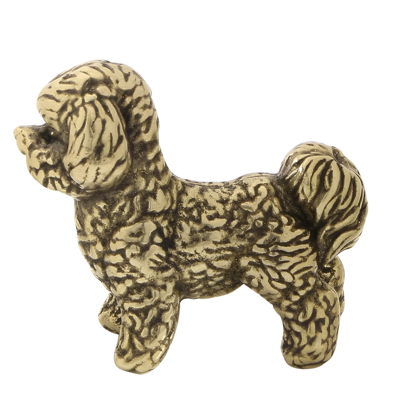 hogtnd Brass Dog Figurine Statue Table Top Centrepiece Home Retro Brass Figure