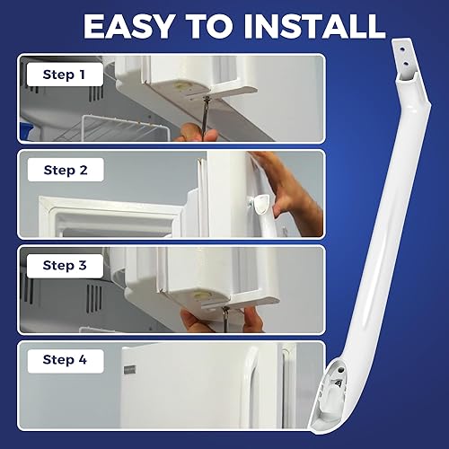 Miniatura 8 de Romalon 5304486359 Manija de puerta de refrigerador reemplazar 5304506469 5304504507 5304497105 AP6036330 Manija de puerta lateral derecha